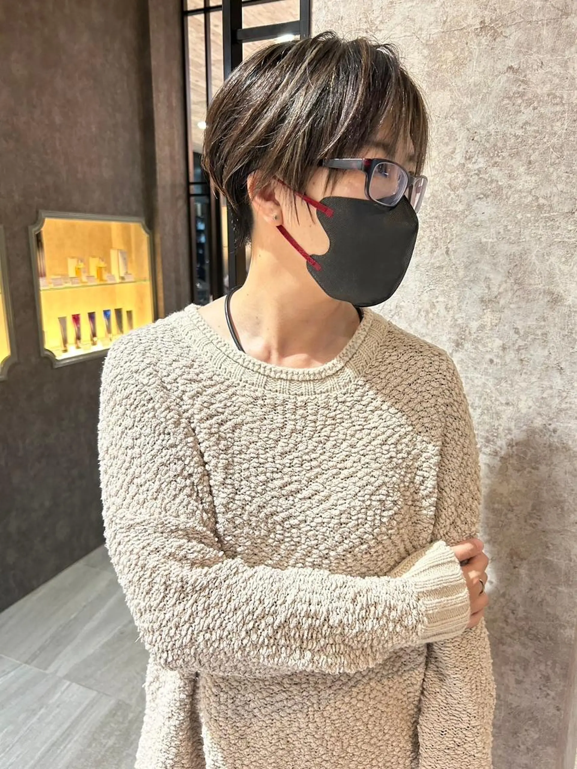 カラー ヘアアレンジ ブリーチ ダブルカラー ブリーチなしカラー ヘアカラー Kobayashi ハイライト/ショートのヘアスタイル