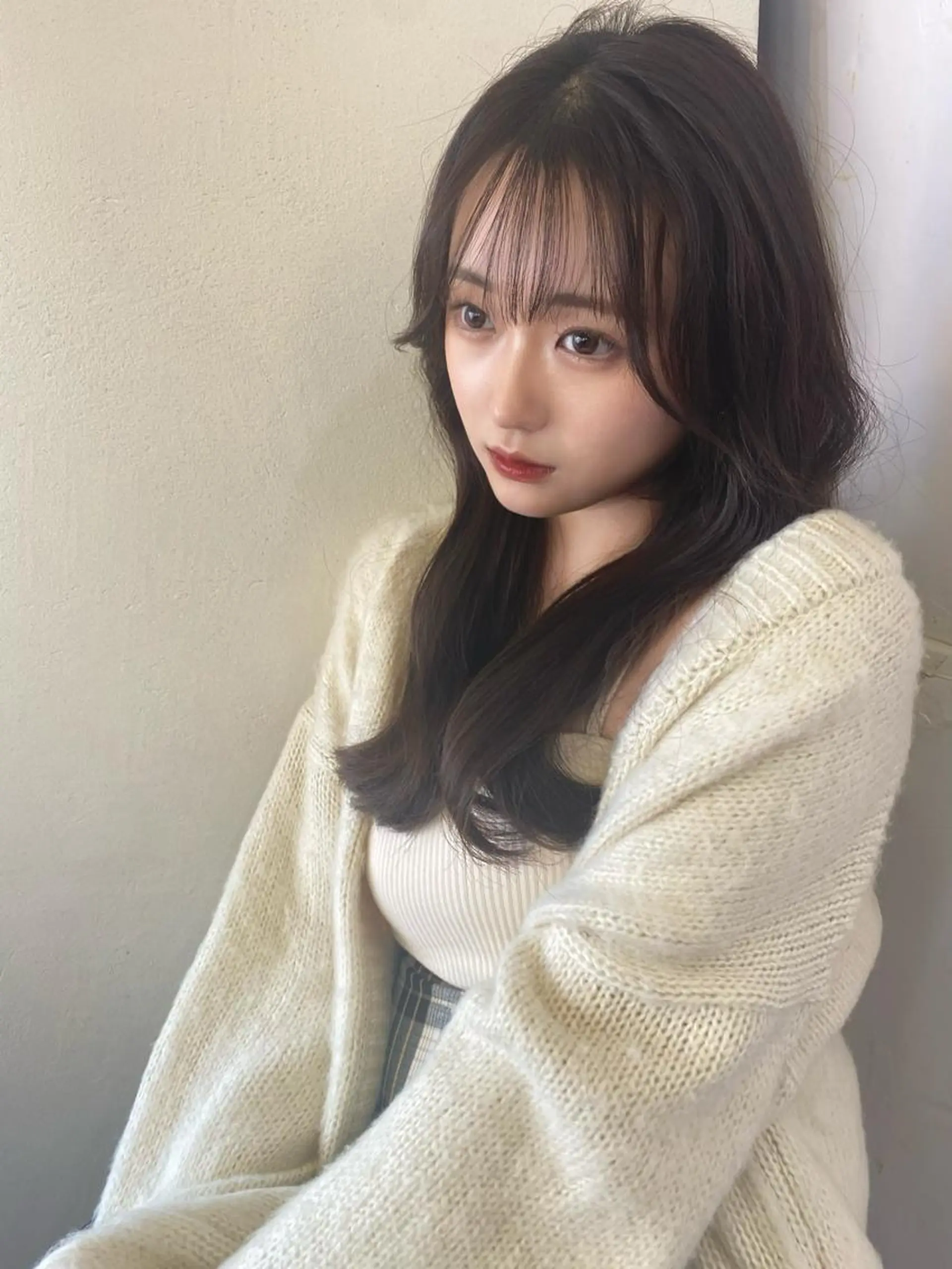 セミロング カラー ベージュカラー ブリーチ ケアブリーチ イヤリングカラー インナーカラー カット ヘアカラー トリートメント 大人可愛いレイヤー 大田のヘアスタイル