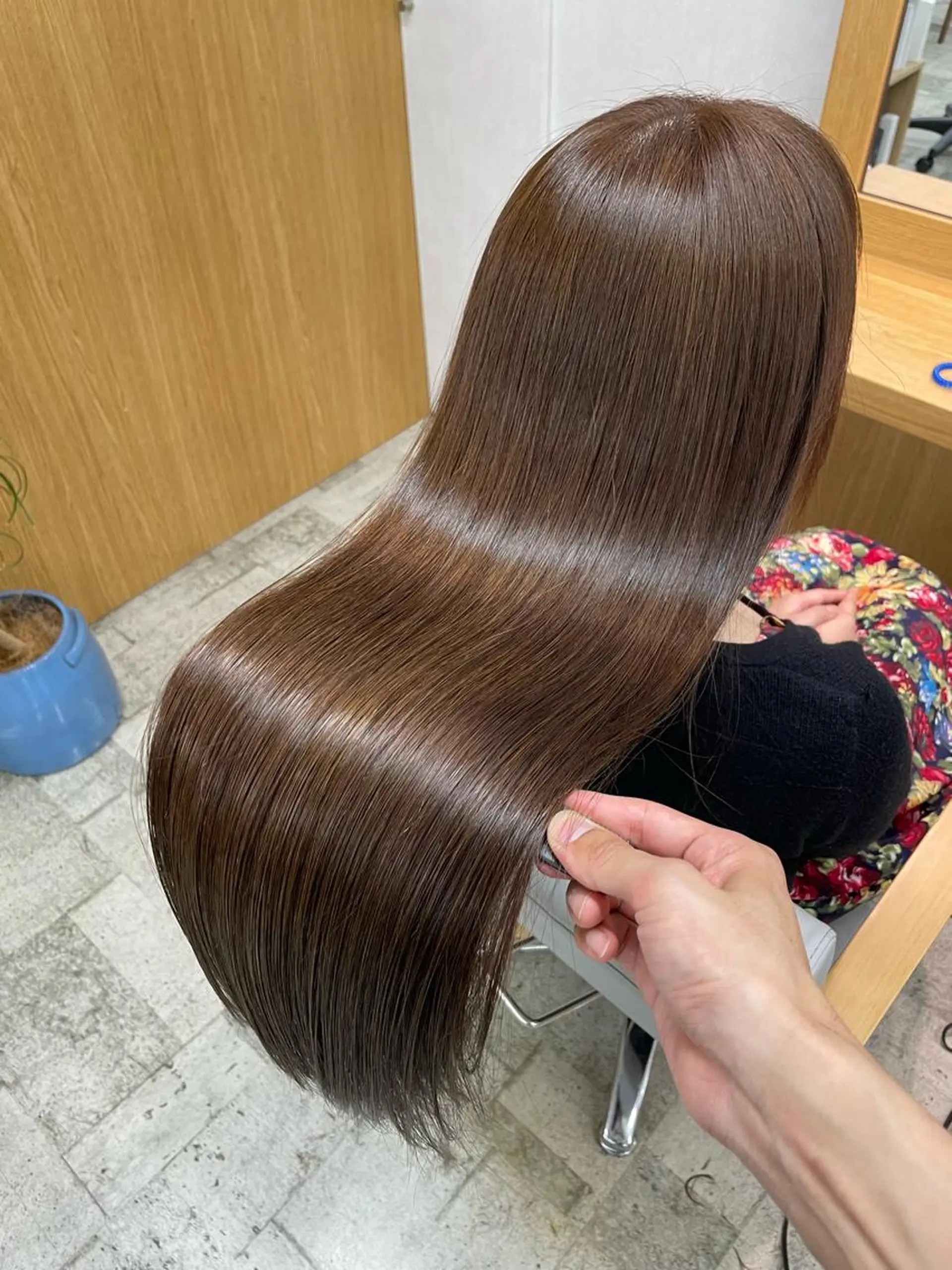 ロング カラー パーマ 髪質改善🌸縮毛矯正 専門家💖後藤のヘアスタイル