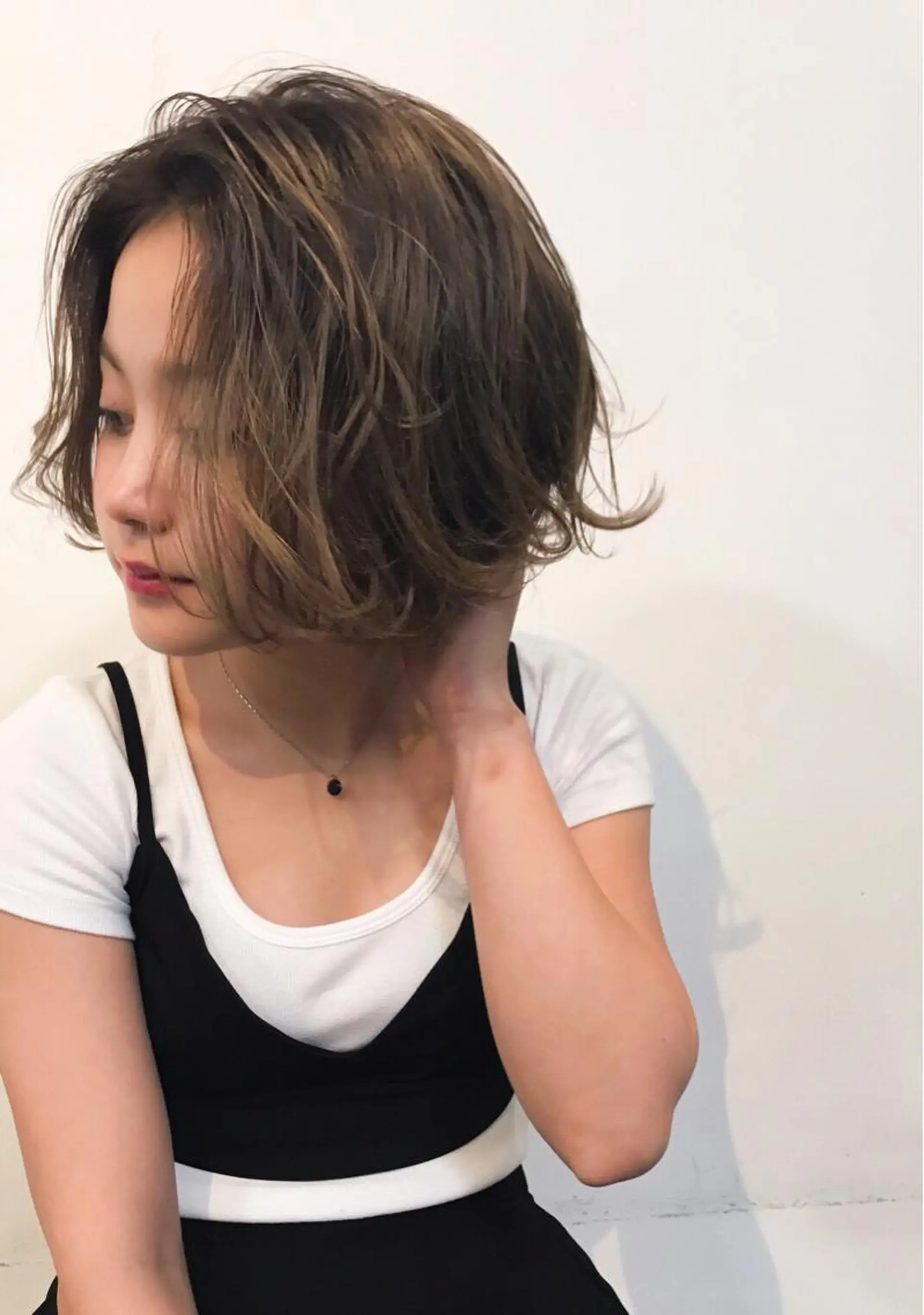 ショート カラー パーマ ヘアアレンジ 薬剤付きシェアサロン 店長タチバナのヘアスタイル