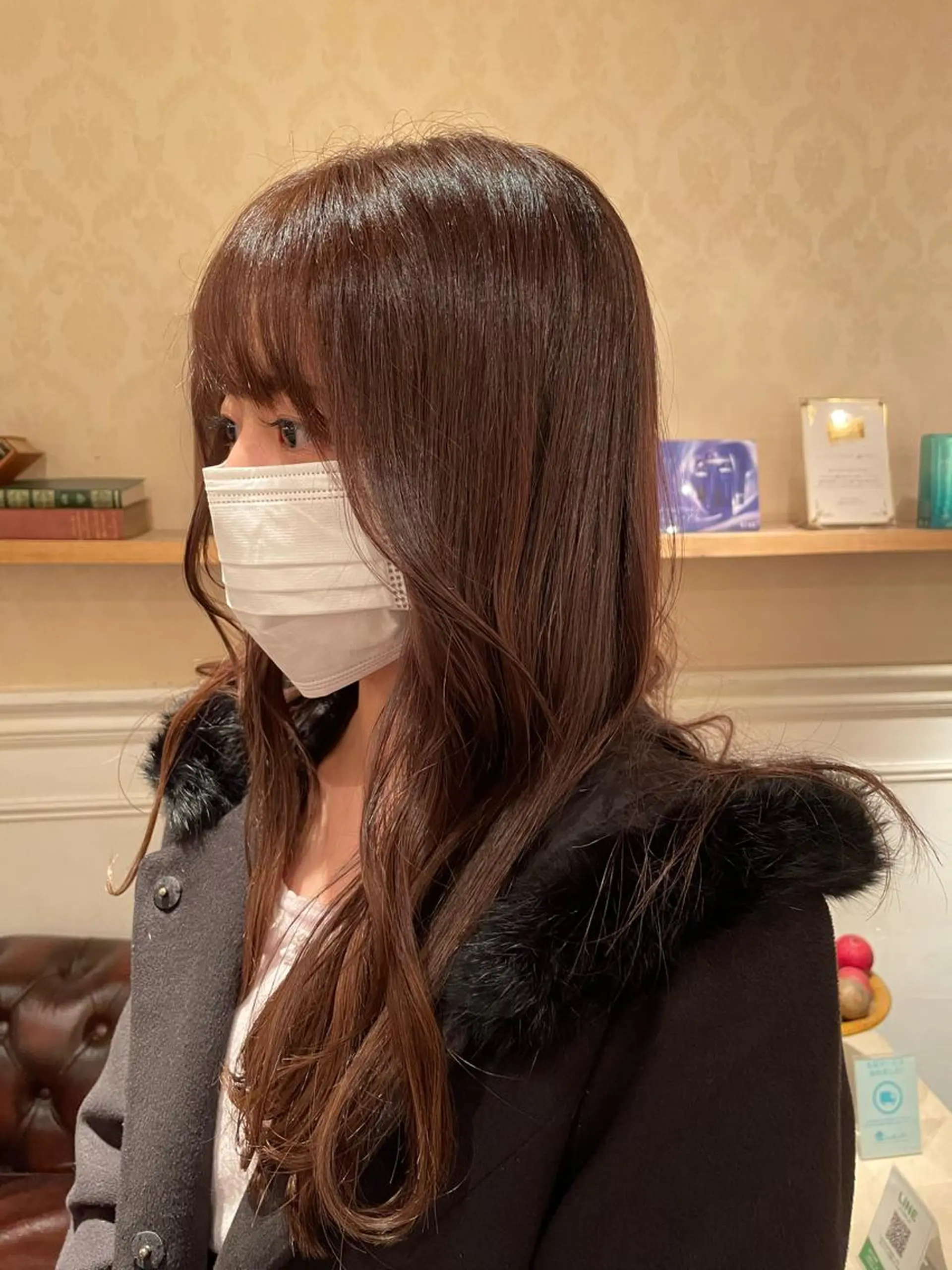 ロング カラー 顔周りカット 韓国風ヘア 韓国風カット/ 髪質改善 黒崎のヘアスタイル