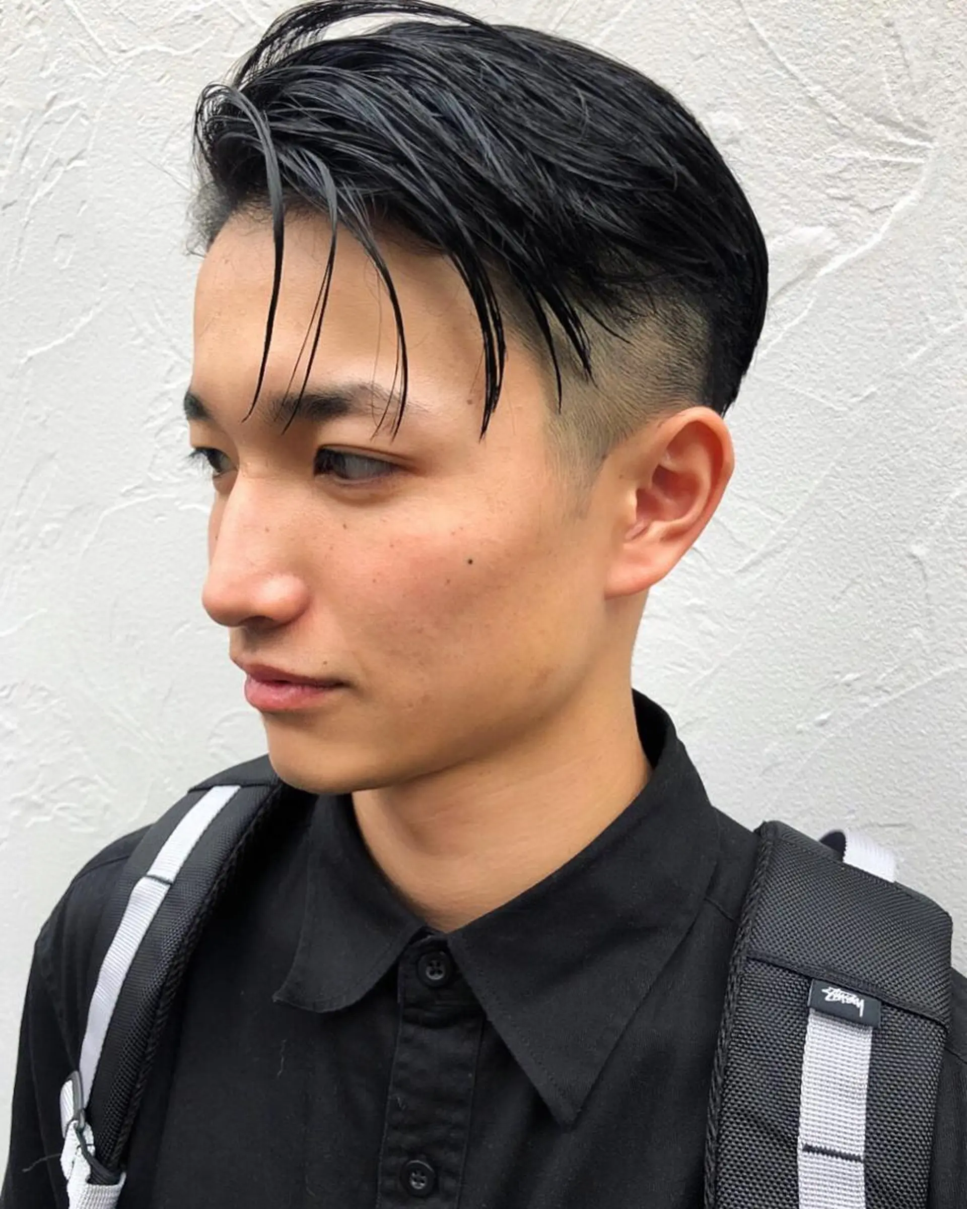 ショート メンズ フェードカット 刈り上げ かきあげバング カット トリートメント 村上雅人 ナチュラルモードのヘアスタイル