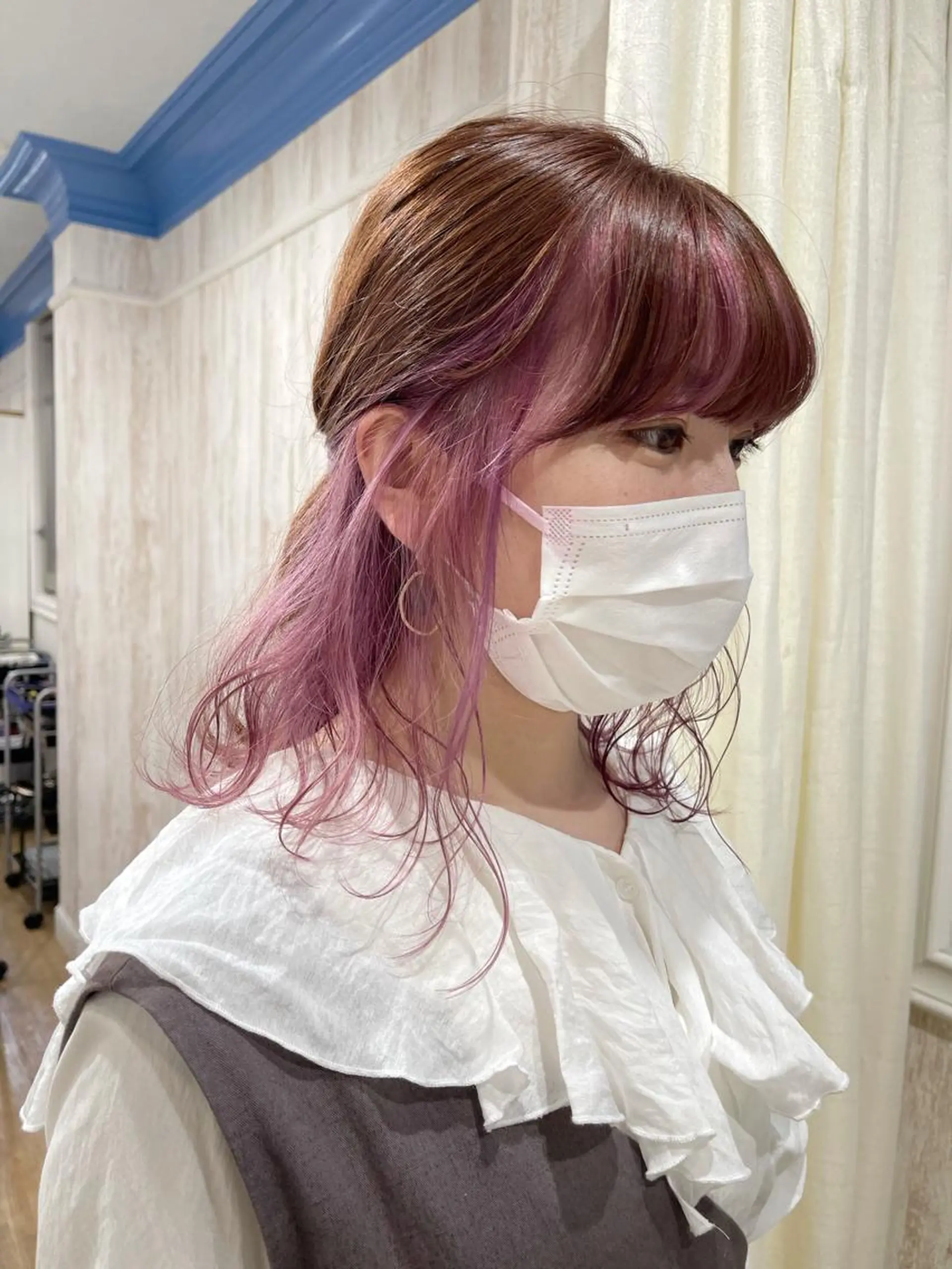 カラー white.梅田 デザインカラー🦄のヘアスタイル