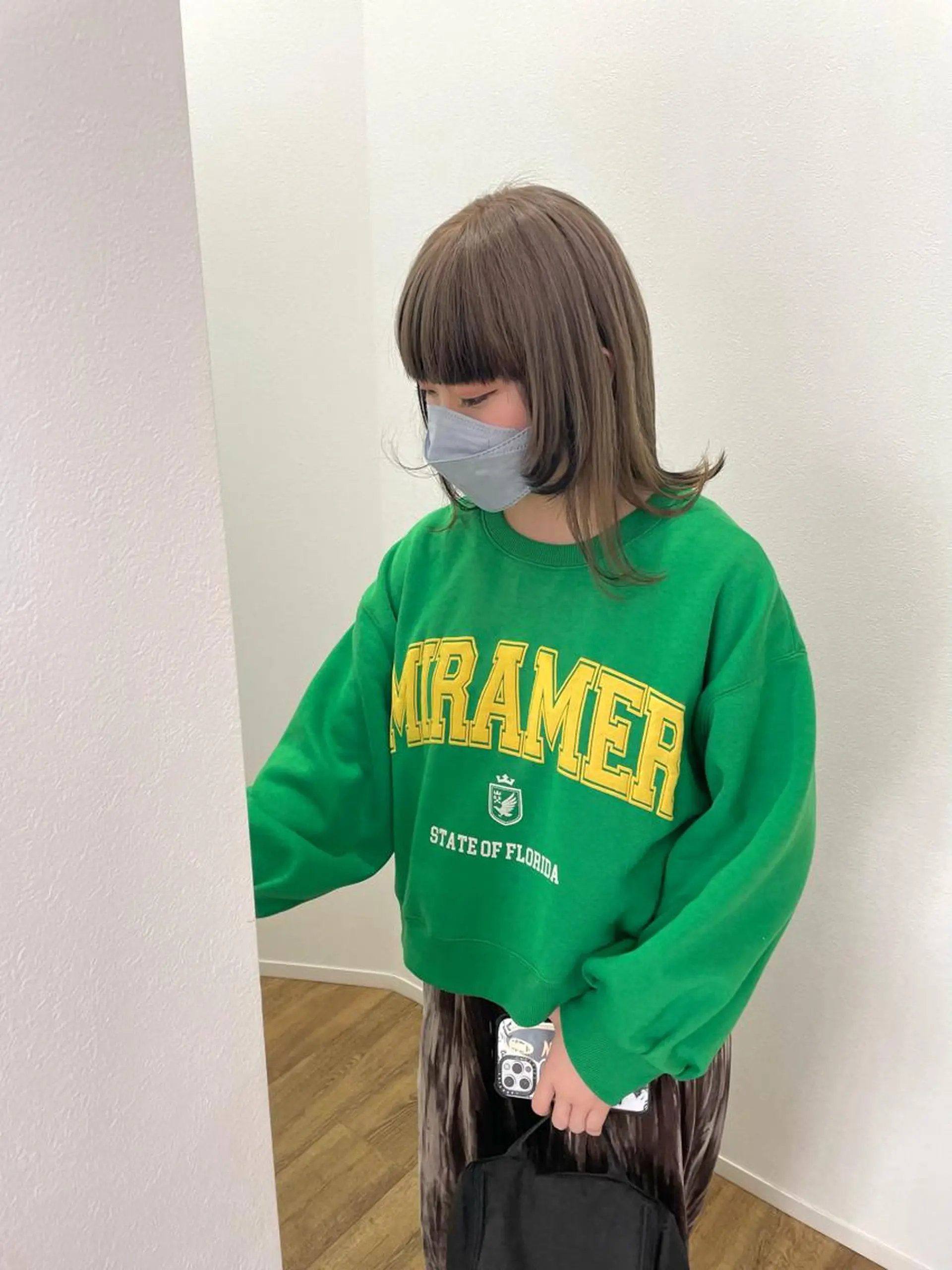 ミディアム カラー ヘアカラー 山本 愛永のヘアスタイル