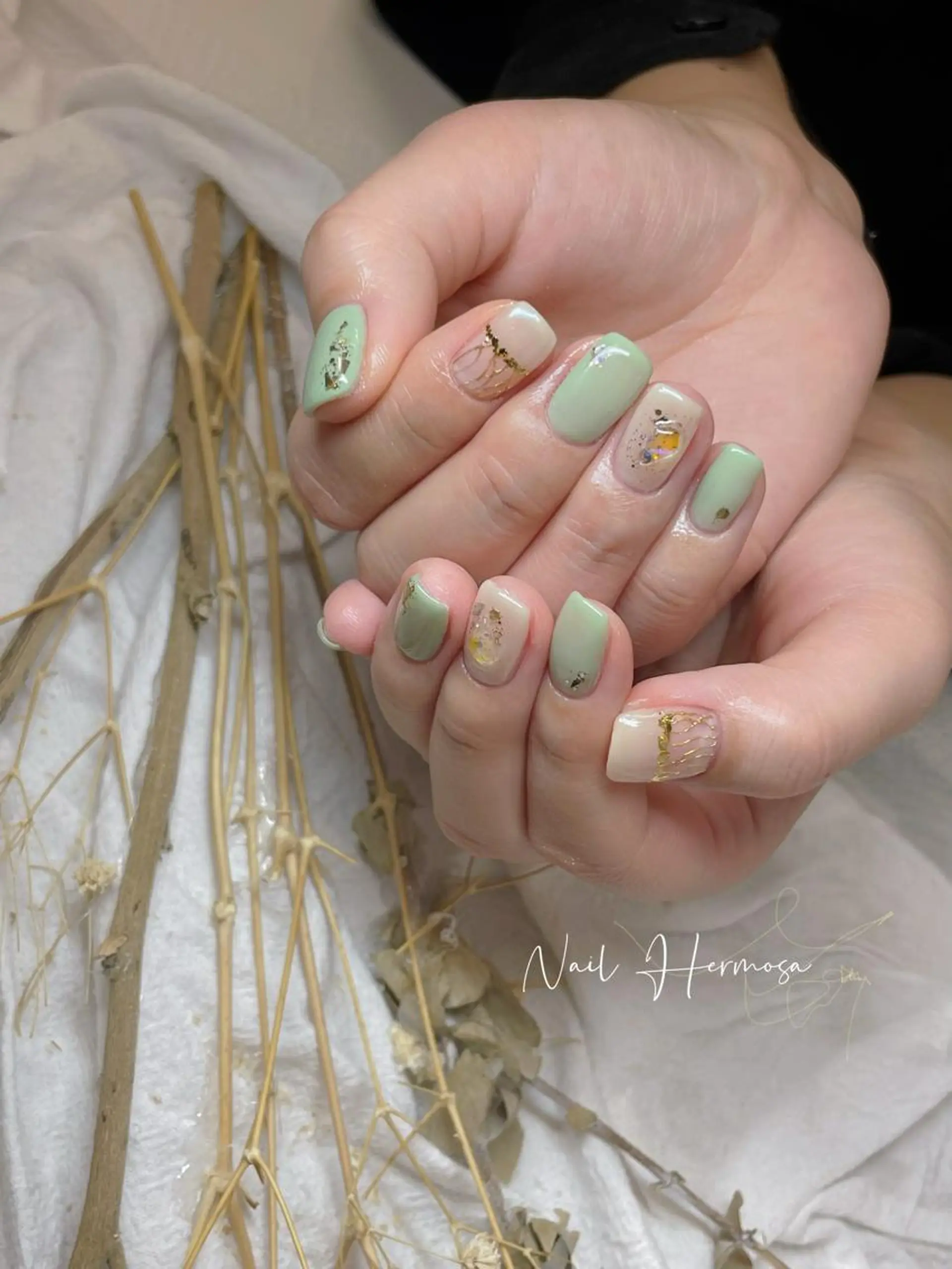 ネイル 桜ネイル 長さ出し フラッシュネイル フラワーネイル フットネイル ハンドネイル ネイル エルモサのネイルデザイン