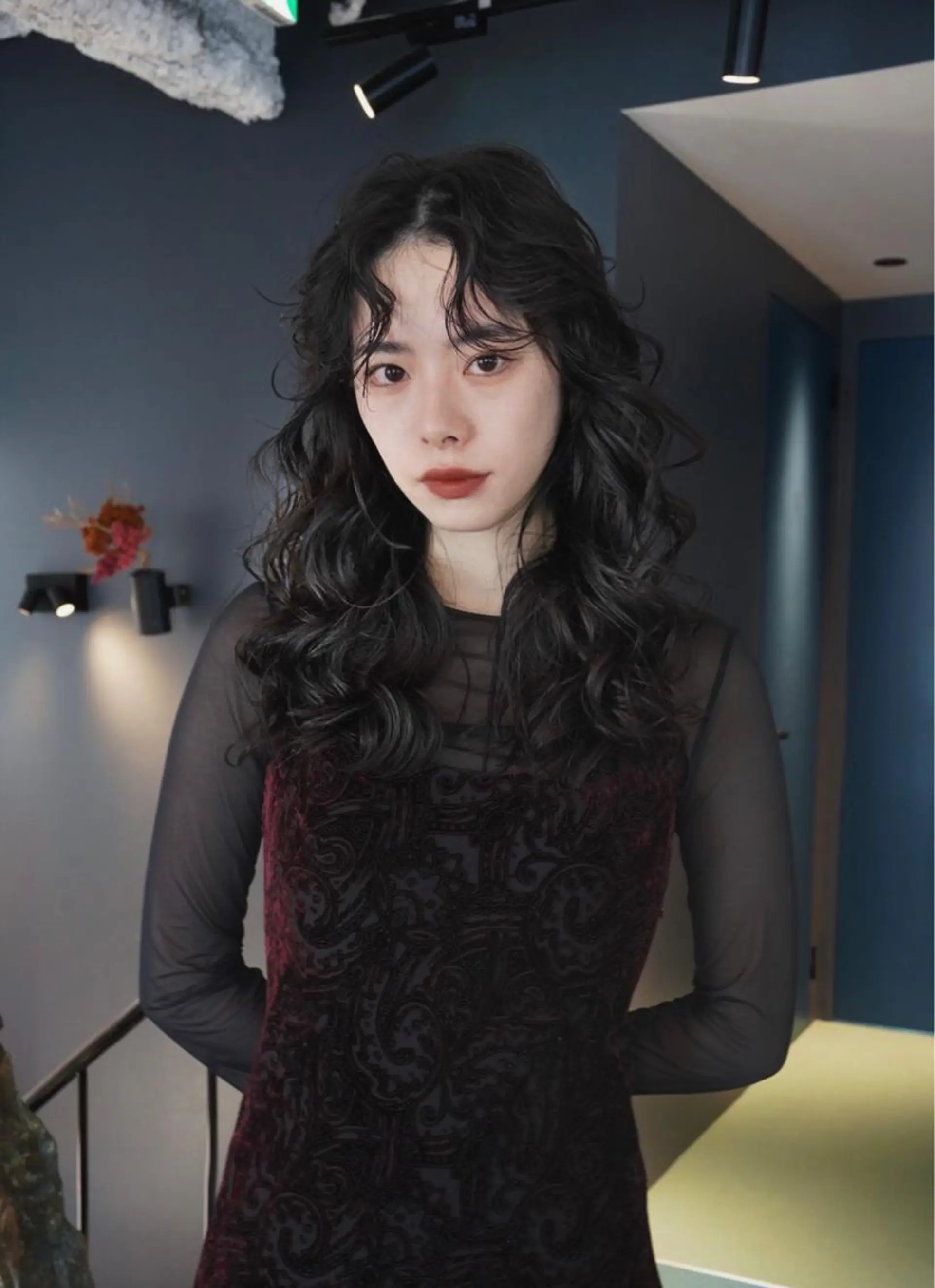 ミディアム パーマ カット パーマ レイヤー/パーマ /ウルフ/nabeのヘアスタイル