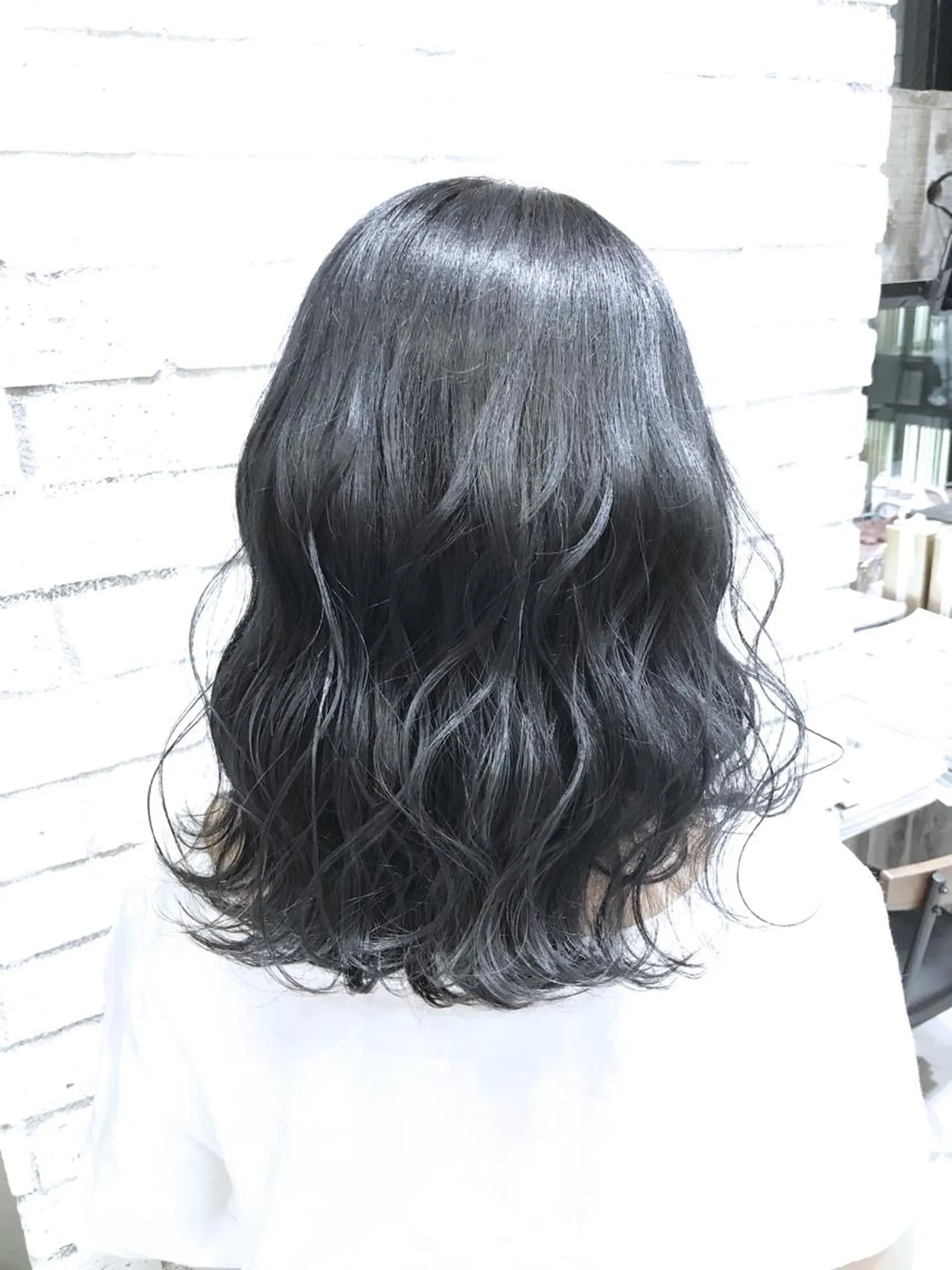 セミロング カラー パーマ ヘアアレンジ メンズ キッズ ネイル マツエク・マツパ バレイヤージュ/ 髪質改善/渡邉悟🌱のヘアスタイル