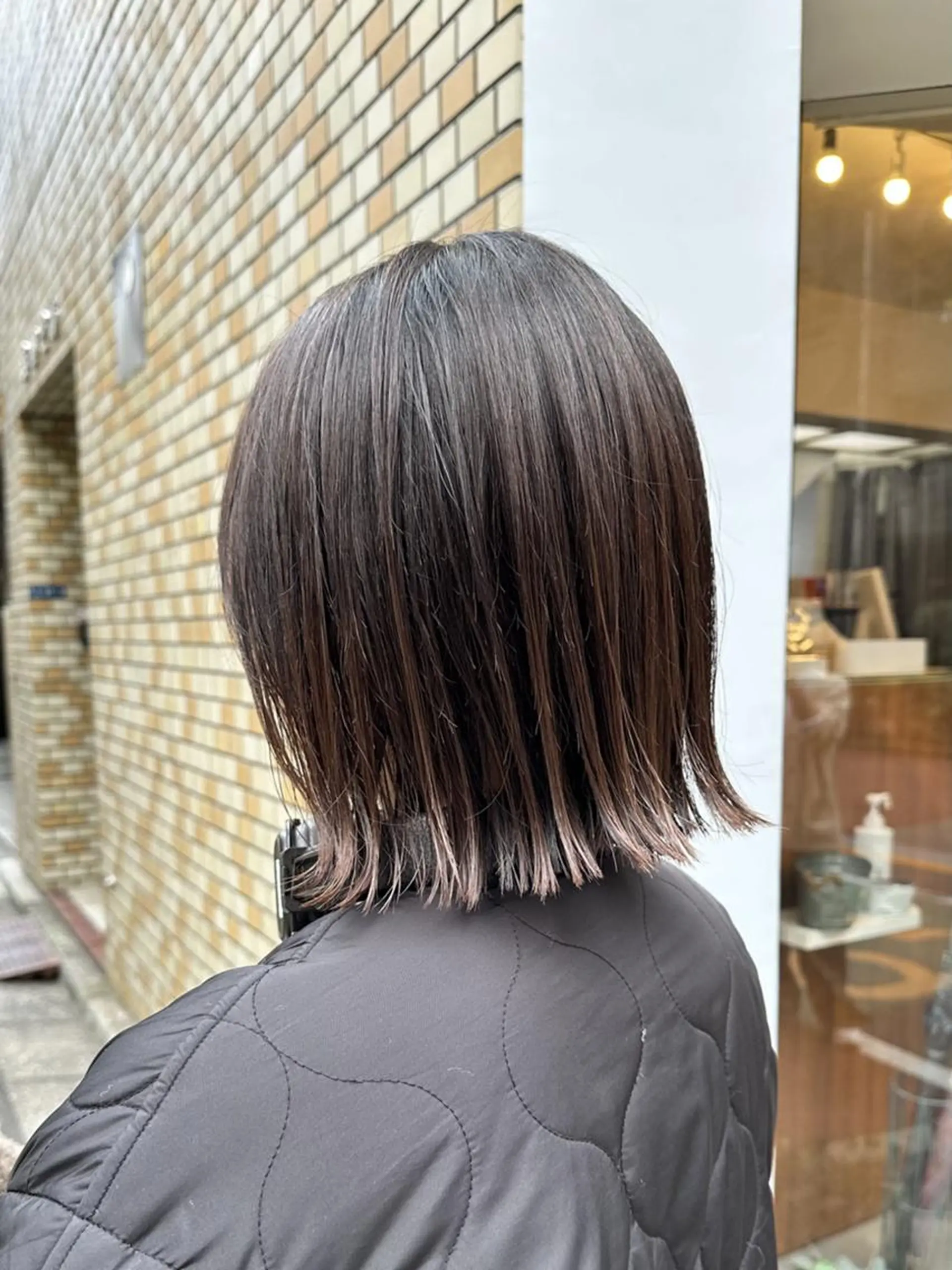 ショート パーマ 切りっぱなしボブ ボブ 髪質改善 韓国風ヘア トリートメント 新宿御苑前/新宿 Ryuseiのヘアスタイル