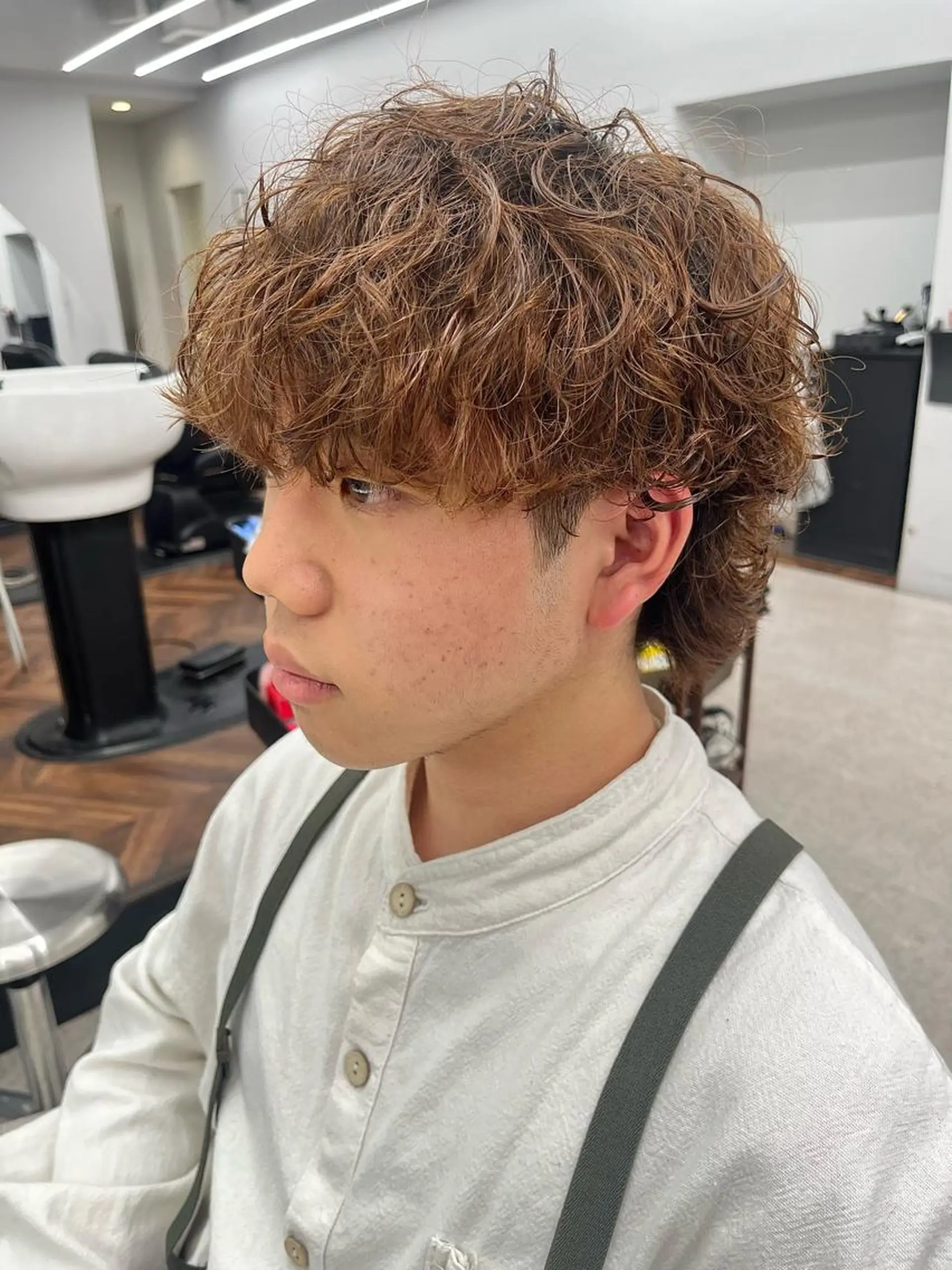 パーマ メンズ カット パーマ 🍐シャドウパーマ メンズ特化/守岡🍐のヘアスタイル