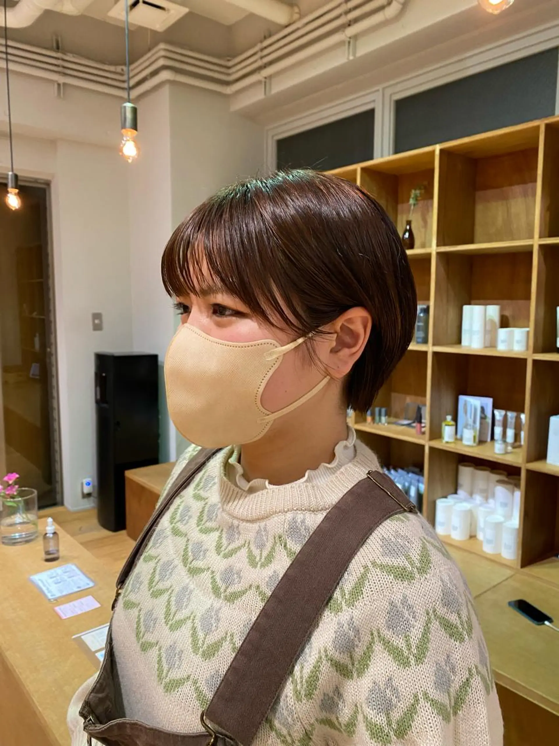 ショート 大人可愛い♡コテ巻き パーマ🌼杉田 萌恵のヘアスタイル