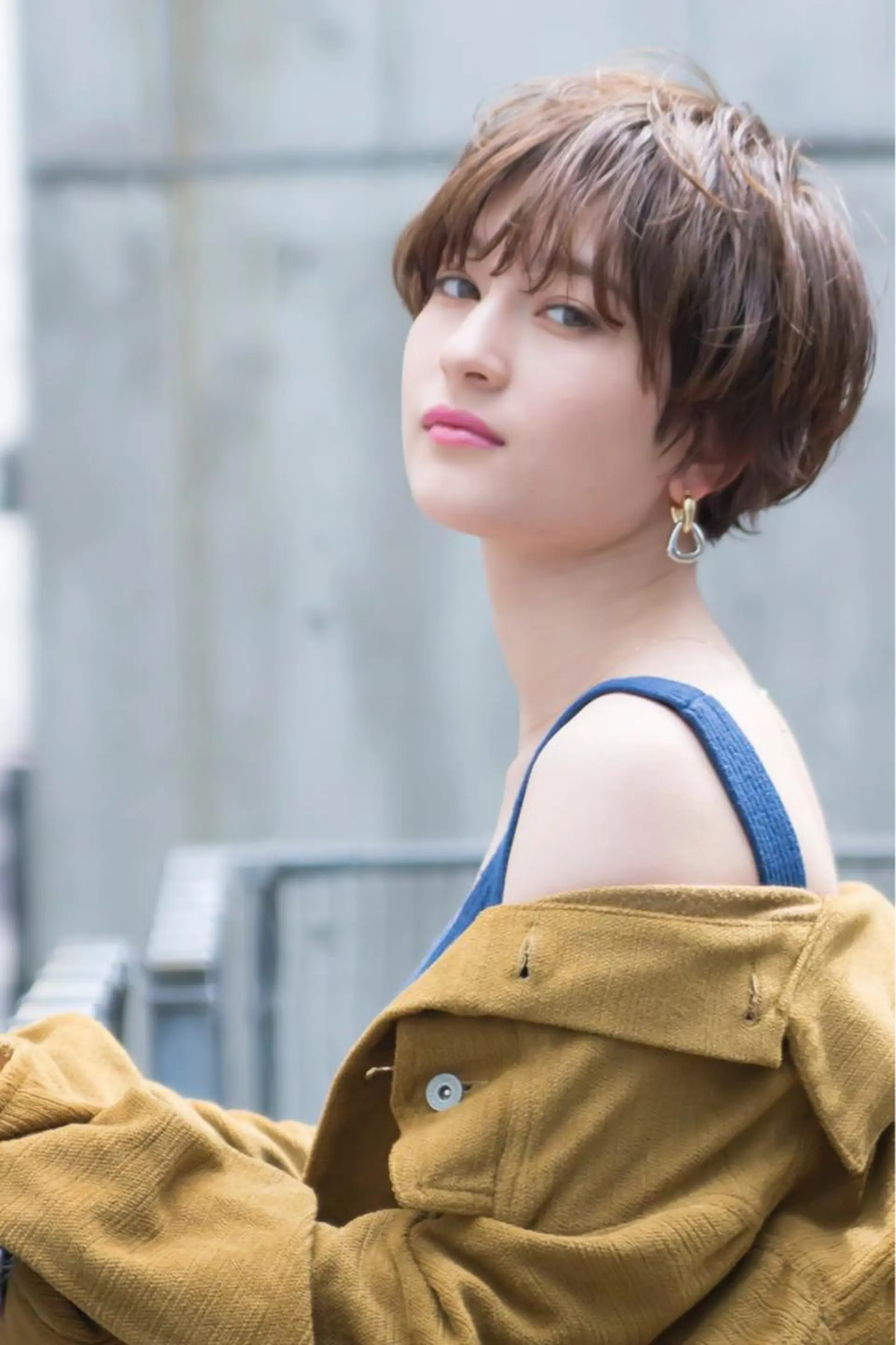 ショート カラー パーマ カット 🉐レイヤー/塩見 弘樹🉐渋谷のヘアスタイル