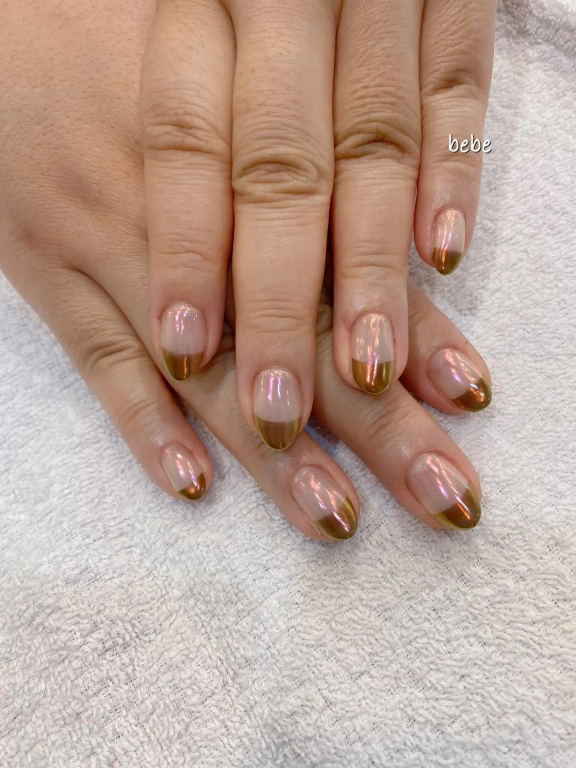 ネイル フレンチネイル ミラーネイル ハンドネイル Ann nailのネイルデザイン