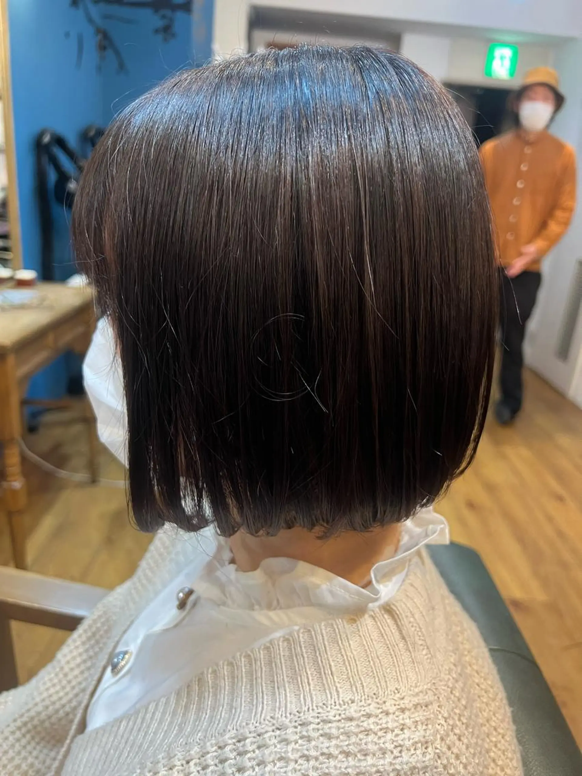 ショート 切りっぱなしボブ ボブ トリートメント 須永 優希のヘアスタイル