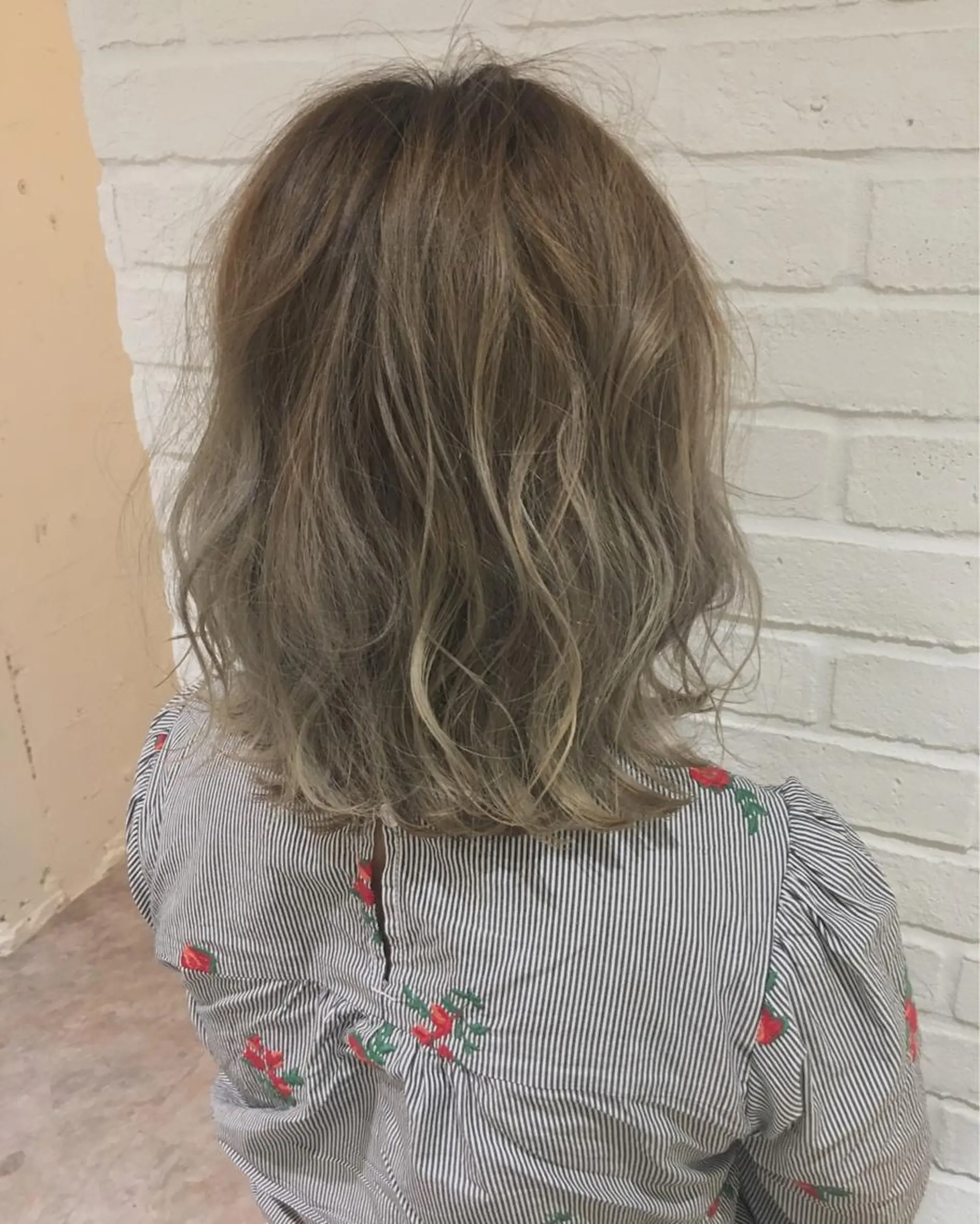 ミディアム アッシュ 外国人風カラー ヘアカラー フジサキ ケンのヘアスタイル