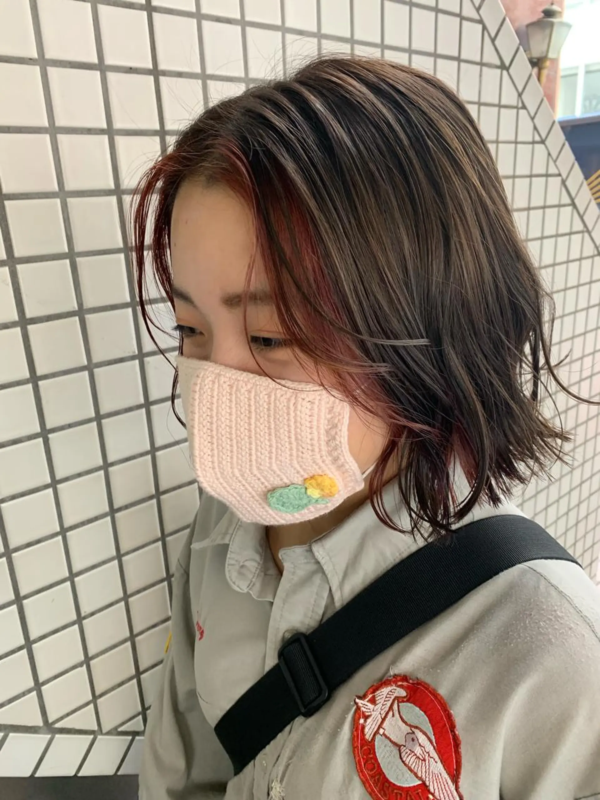 ミディアム カラー ヘアアレンジ 🫧透明感カラー/ ボブ/小笠原汐海🪽のヘアスタイル