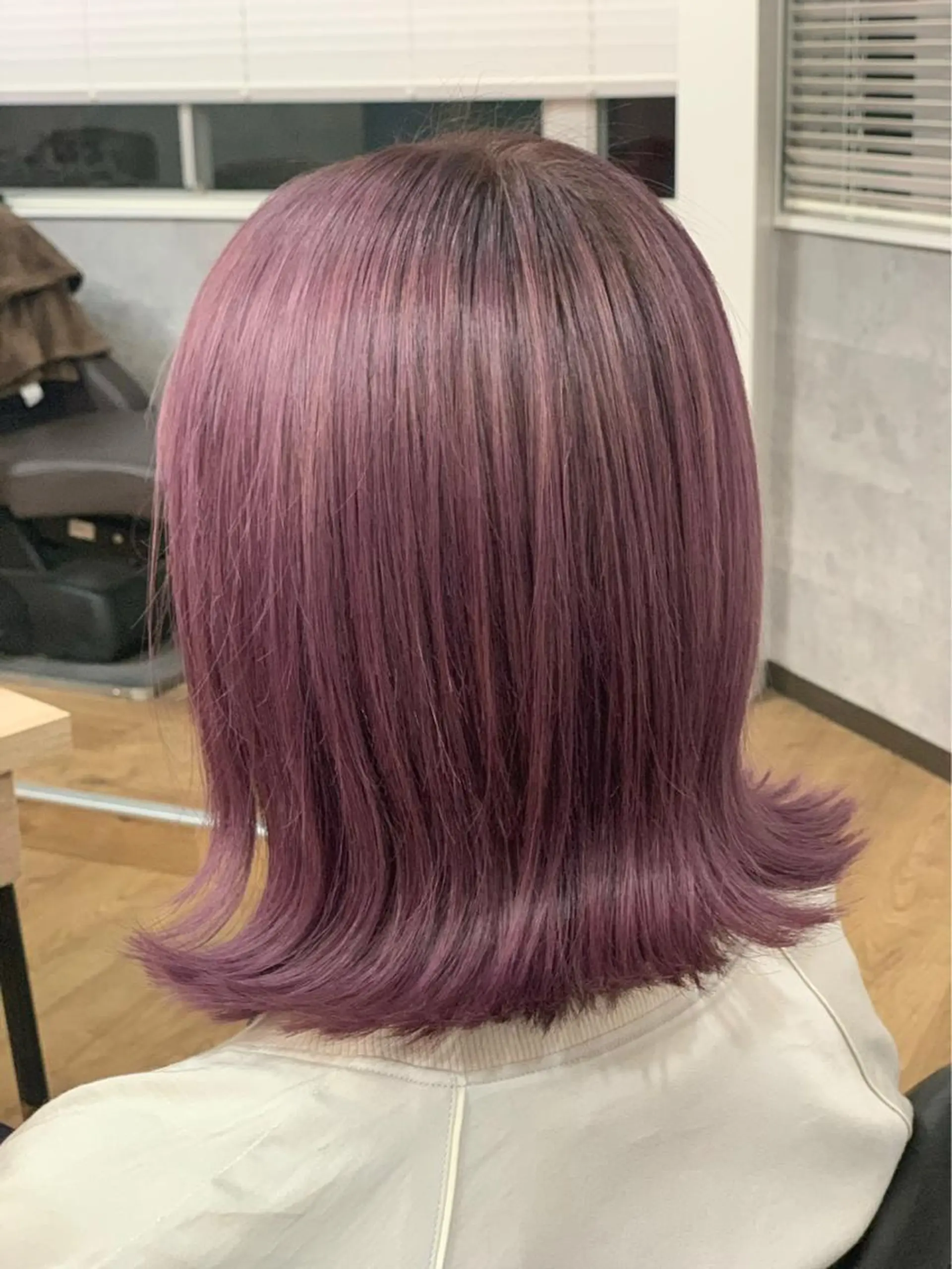 ミディアム ヘアカラー&縮毛矯正 STAR☆RIVERのヘアスタイル