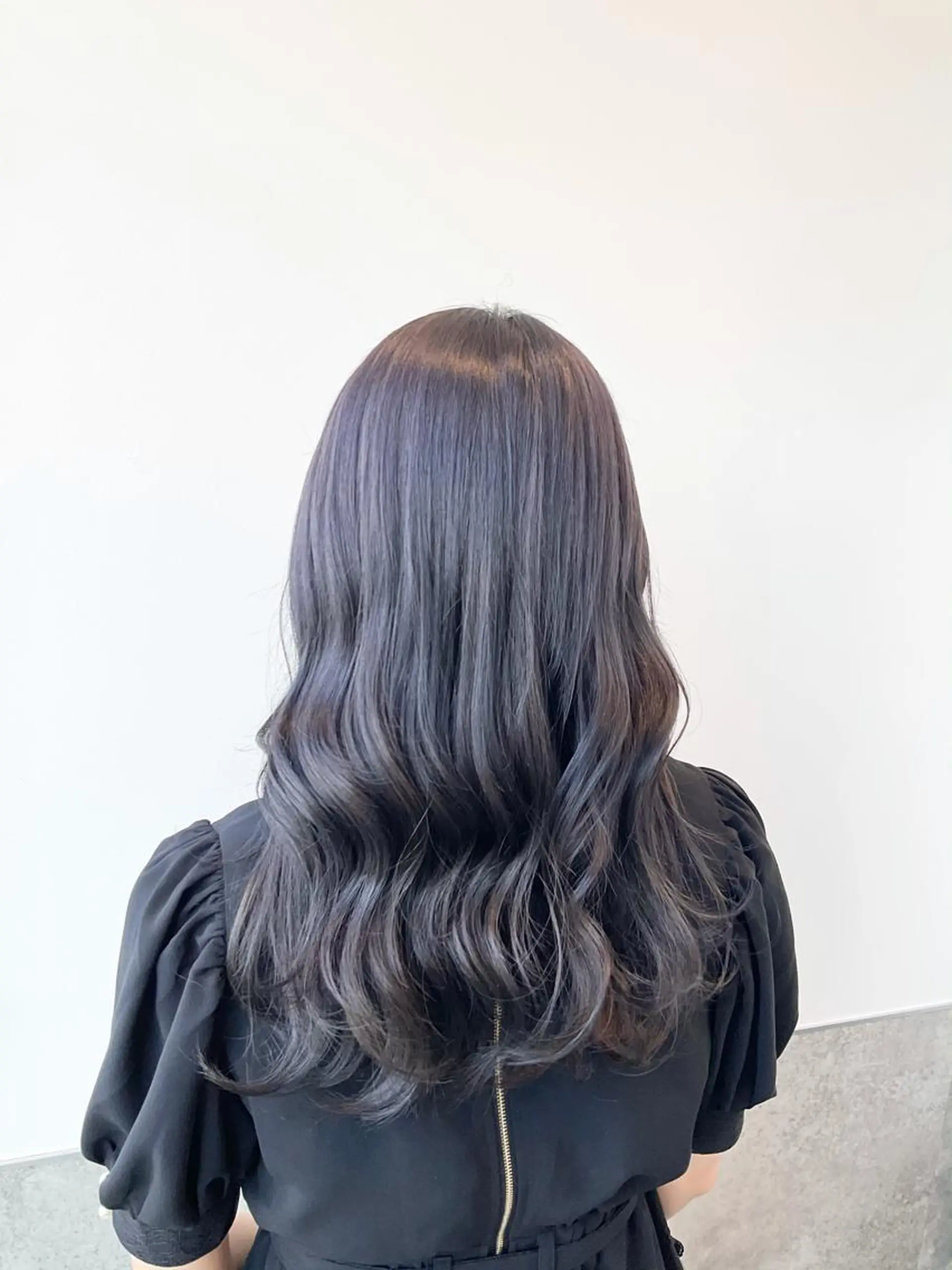 ロング カラー ブルーカラー ブルーバイオレット バイオレットカラー ヘアカラー トリートメント ヘアセット yoshi ☆のヘアスタイル