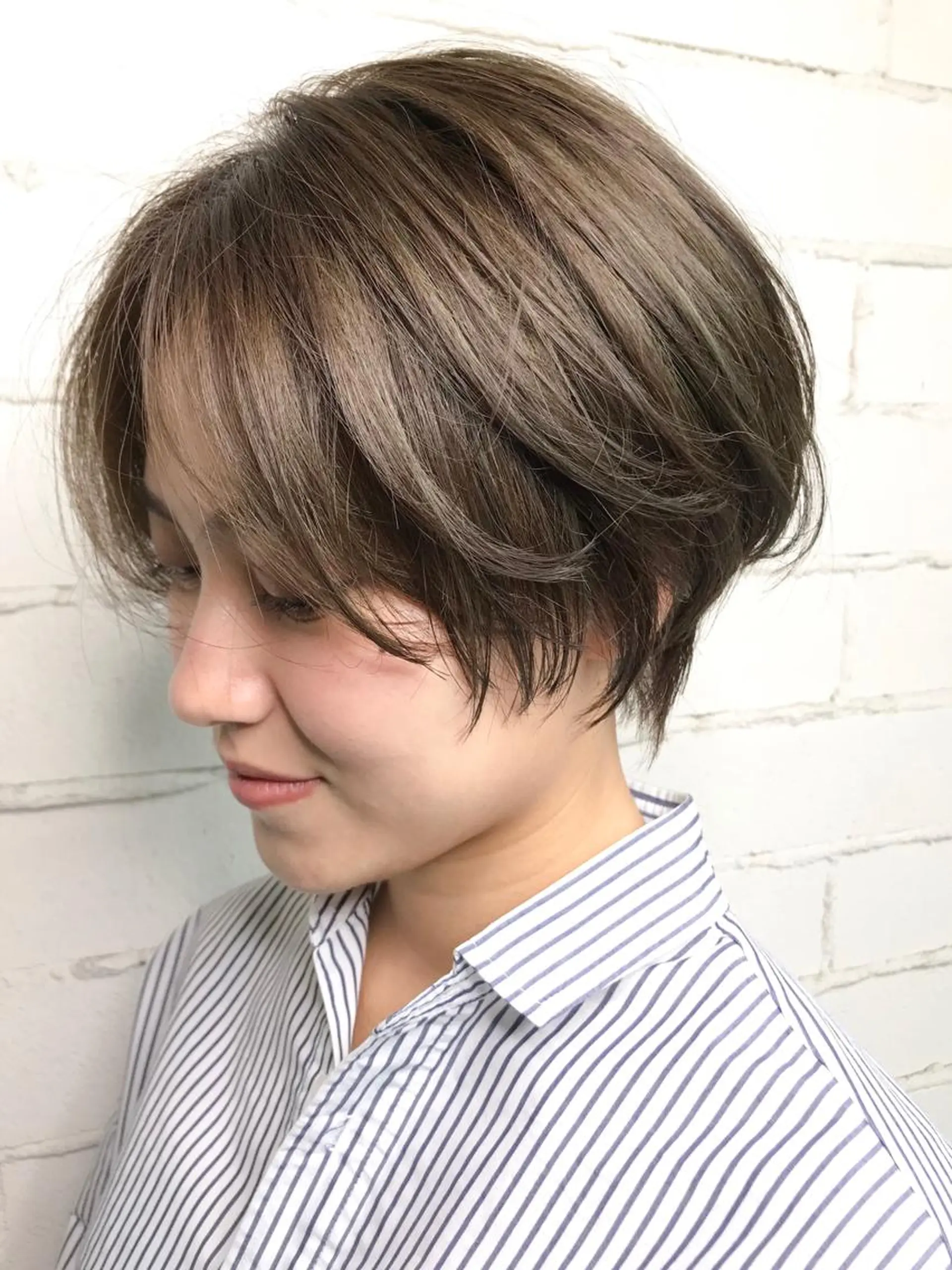 ショート カラー ハンサムショート ショートヘア 口コミ評価4.9⭐︎ カワナベ　マサシのヘアスタイル