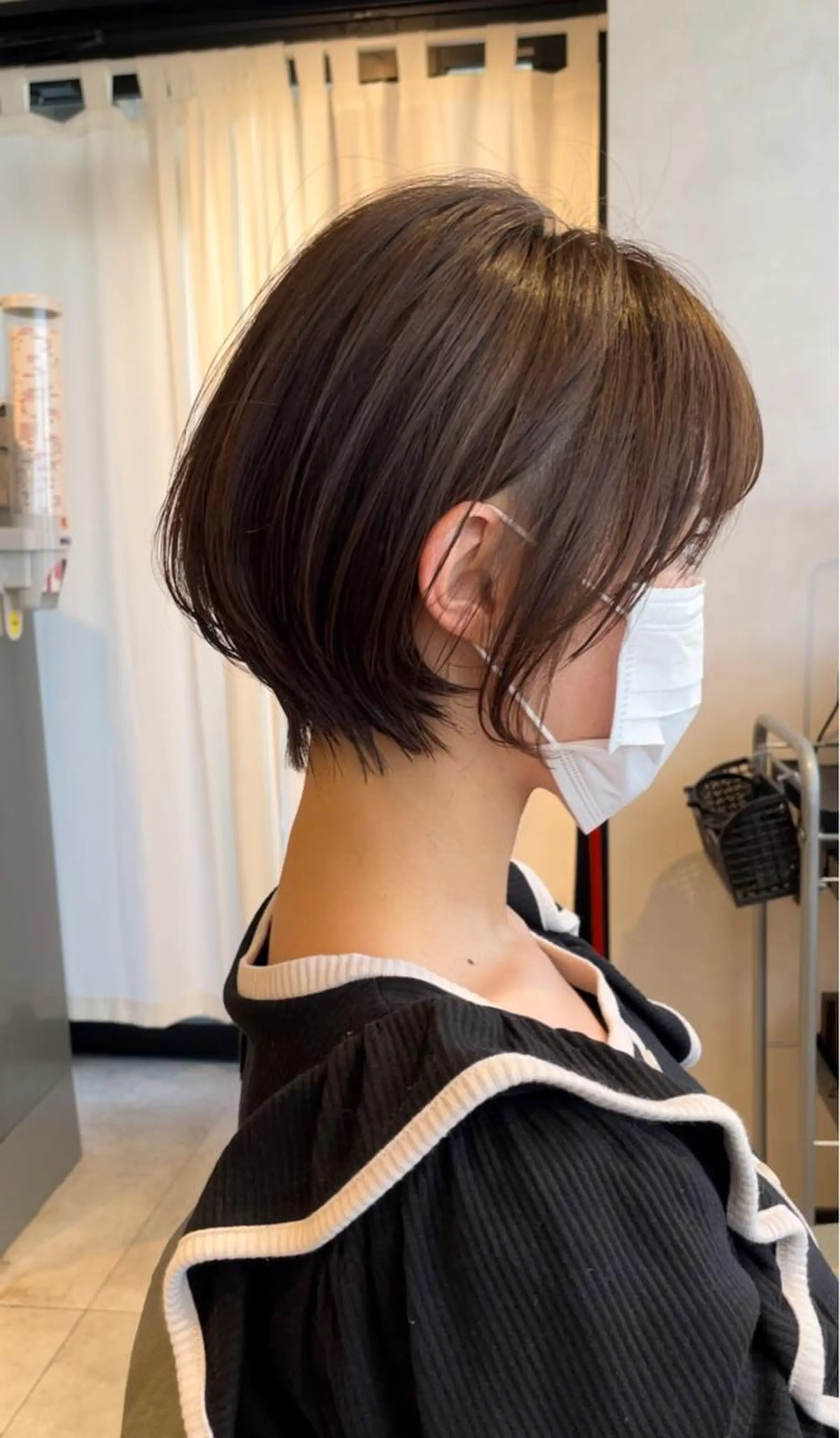 ショート カット ヘアカラー トリートメント 日比崚介🍀 おくれげ小顔カットのヘアスタイル