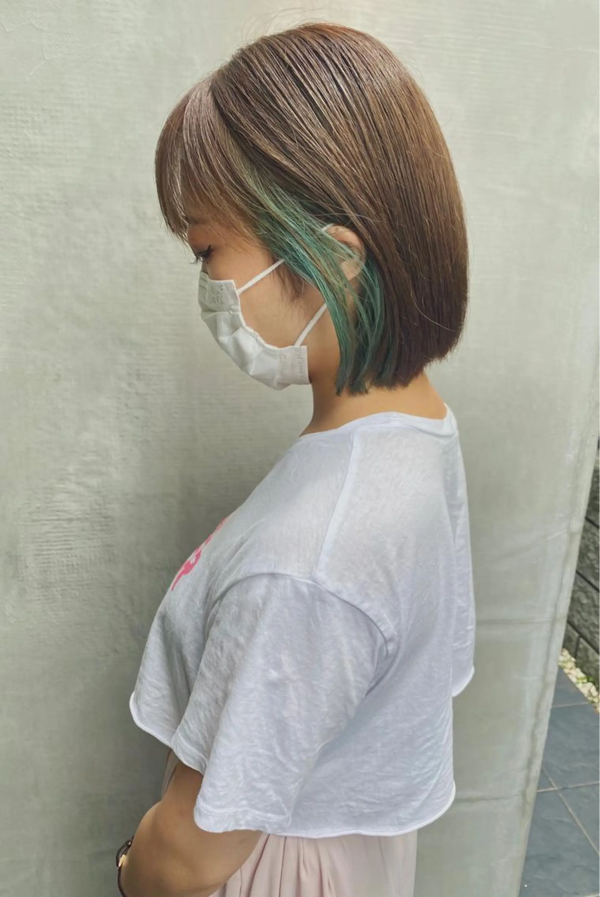 ショート カラー ブルーカラー 板谷みさき /似合わせBobのヘアスタイル