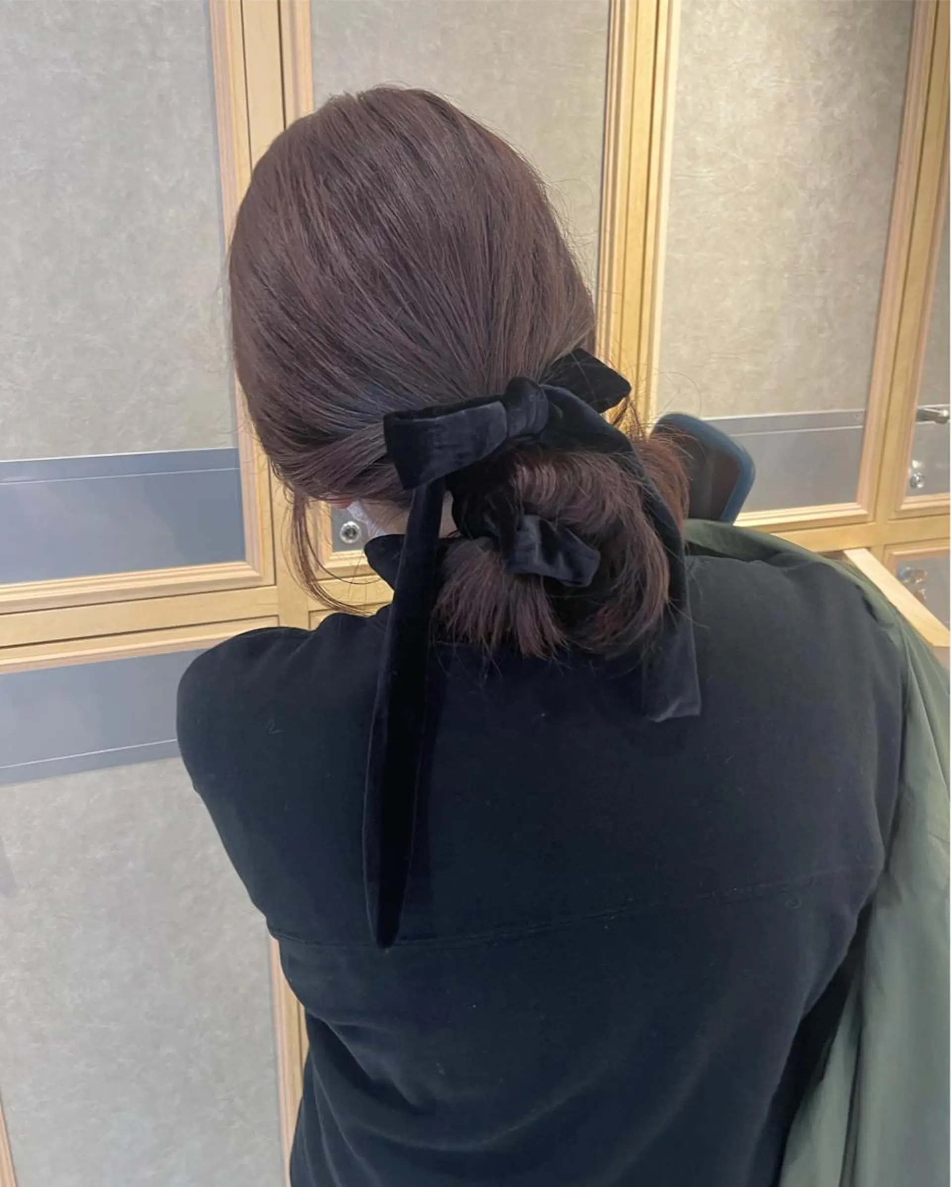 セミロング カラー ラベンダーカラー ラベンダーグレー ラベンダー/レイヤー スタイル🤎mamiのヘアスタイル