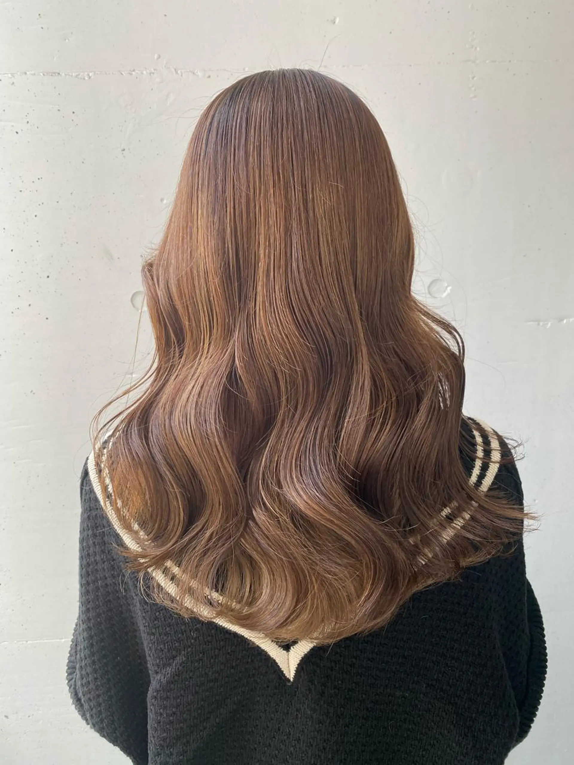 セミロング カラー セミロングパーマ 学生 トリートメント ヘアカラー トリートメント 髪質改善/レイヤー ストウシンゴのヘアスタイル