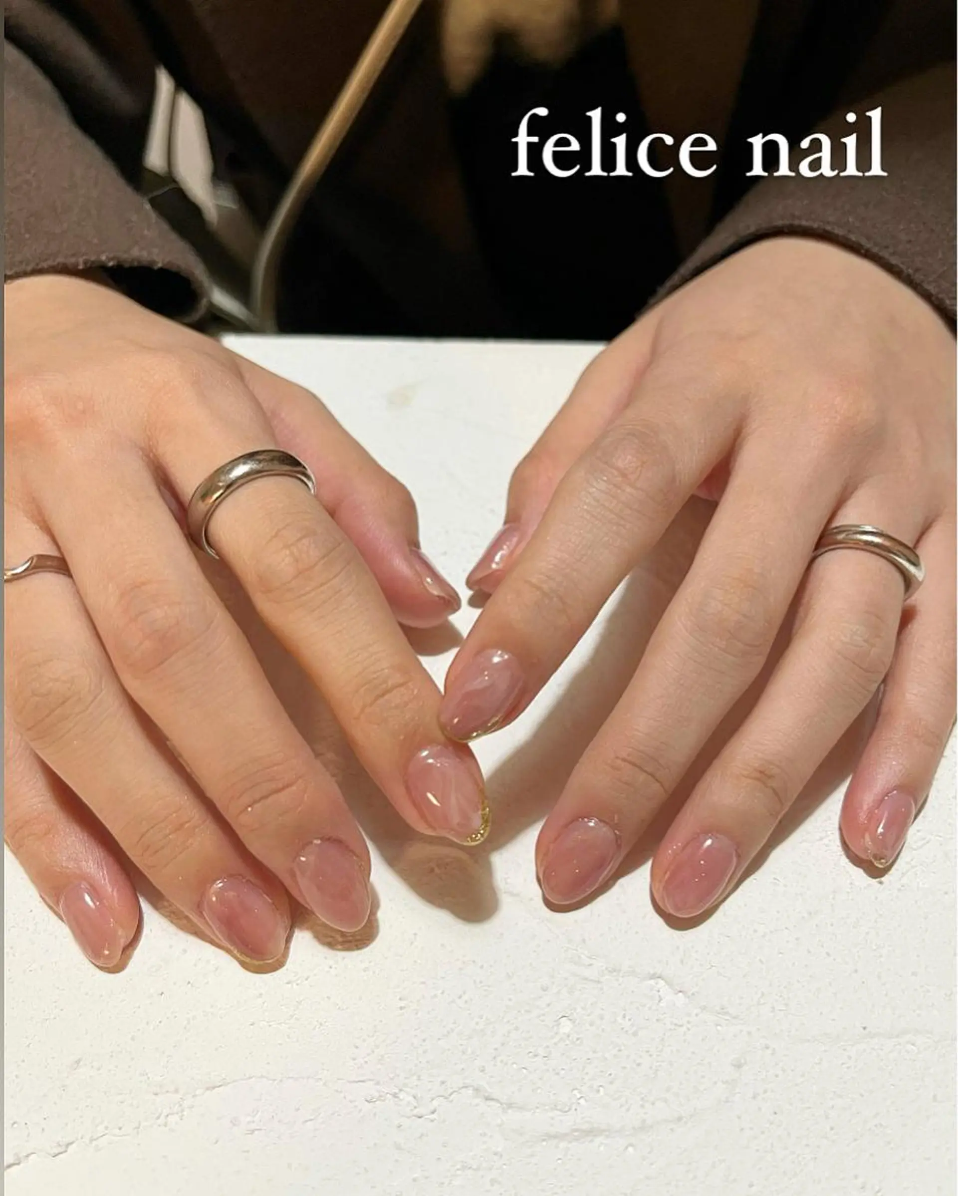 ネイル 桜ネイル ニュアンスネイル felice nailのネイルデザイン