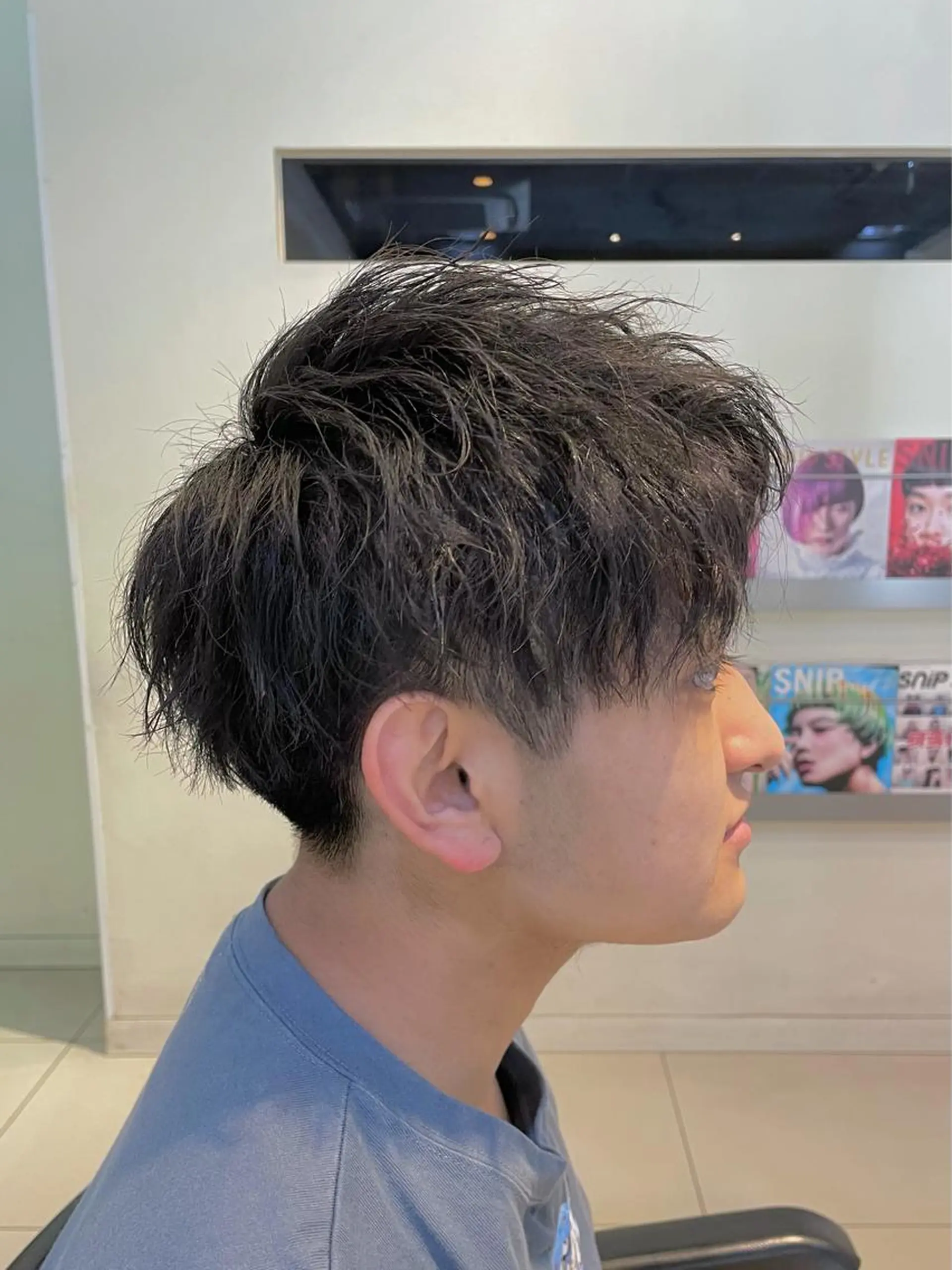 メンズ 髪質改善×白髪ぼかし 美容師✂️武澤龍賀のヘアスタイル