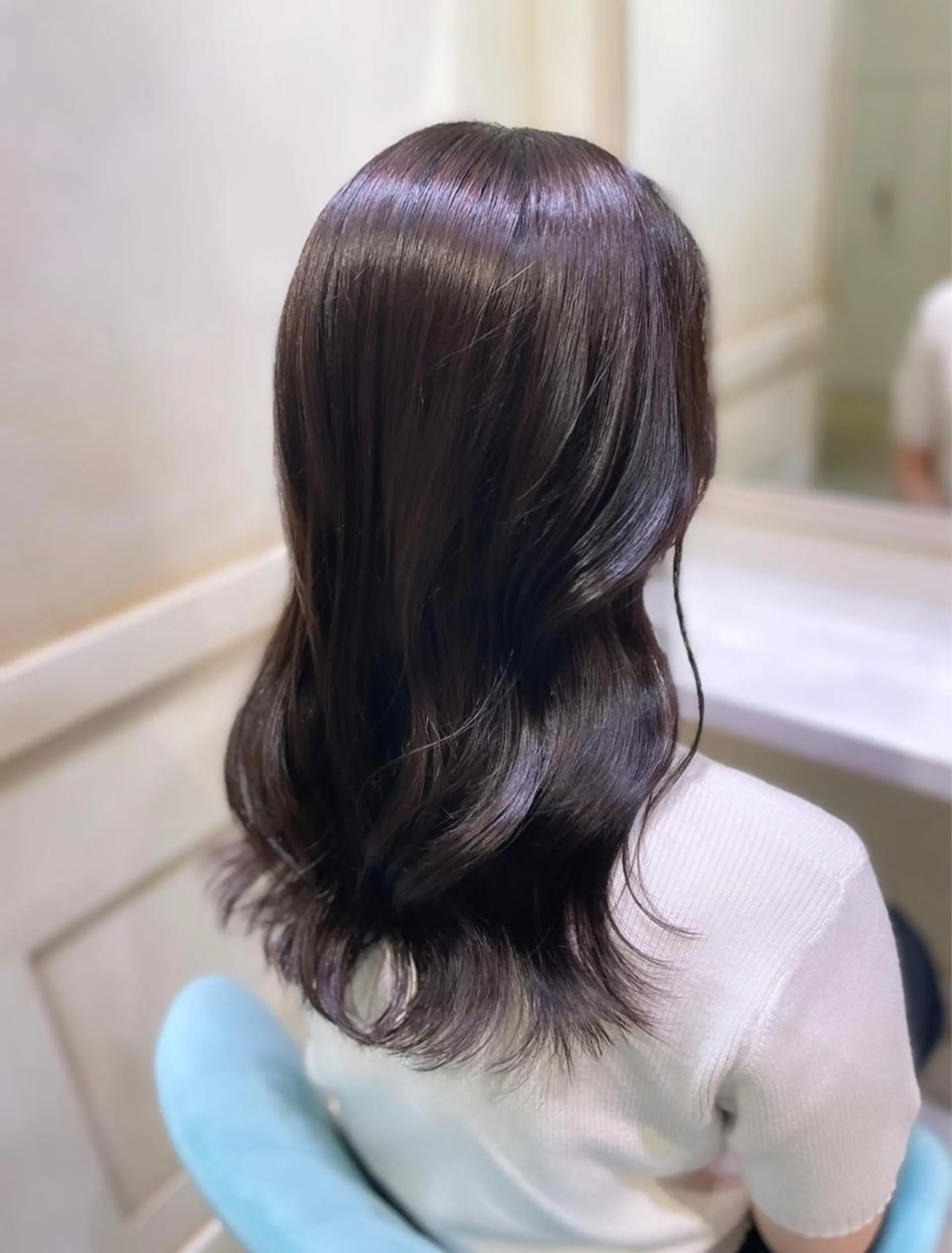 ロング カラー 🌷ピンク/韓国風 暖色カラー ゆい🌷のヘアスタイル