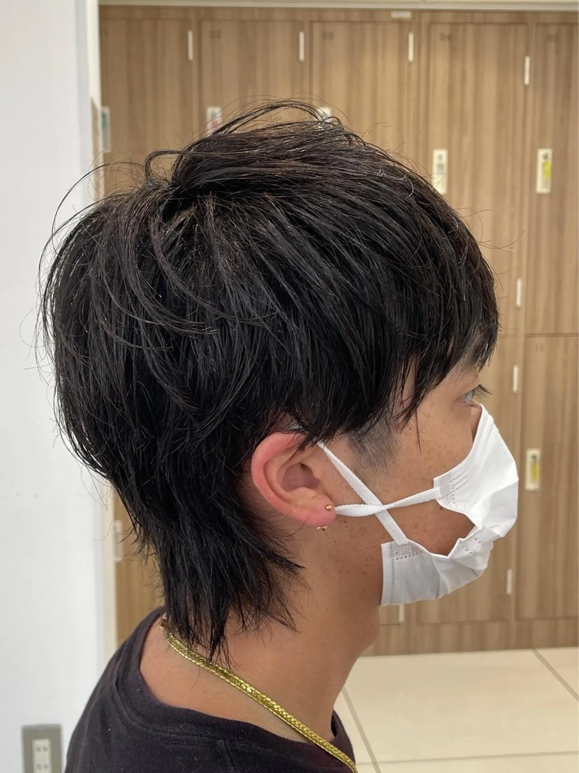 メンズ メンズウルフカット ウルフカット 藤原 亜美🤍のヘアスタイル