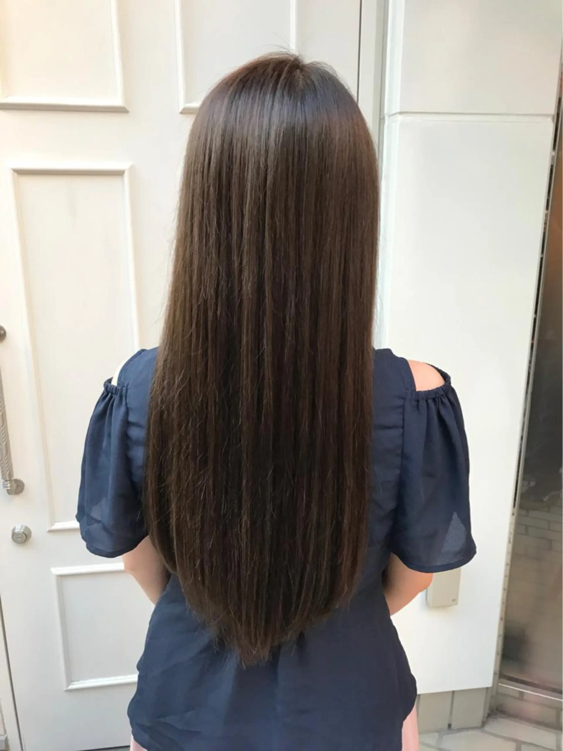 ロング カラー グレージュ カーキグレージュ 🫟Blanco🫟 Color&Careのヘアスタイル