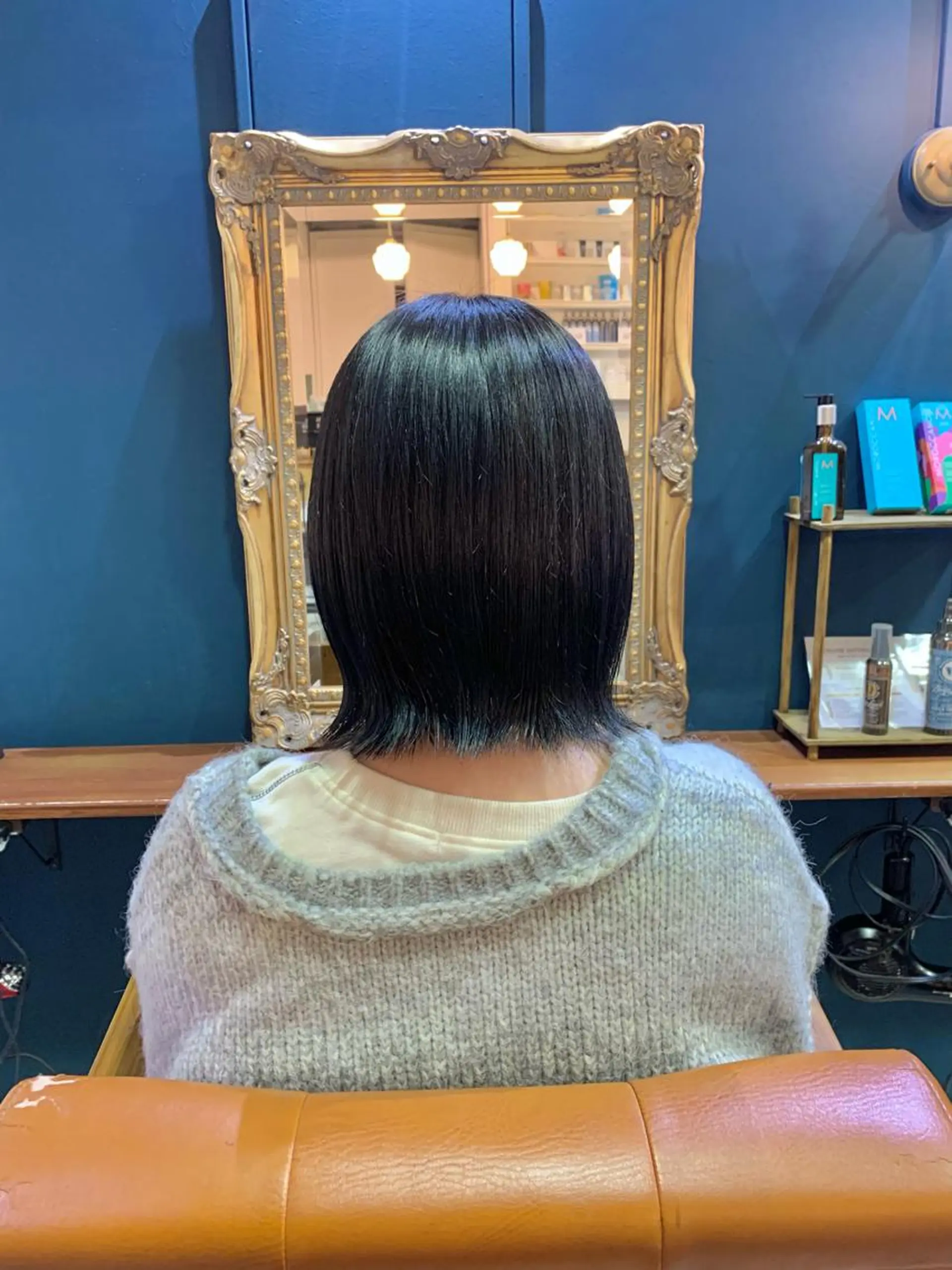 ミディアム カラー ヘアアレンジ 透明感カラー 山口 樹里のヘアスタイル