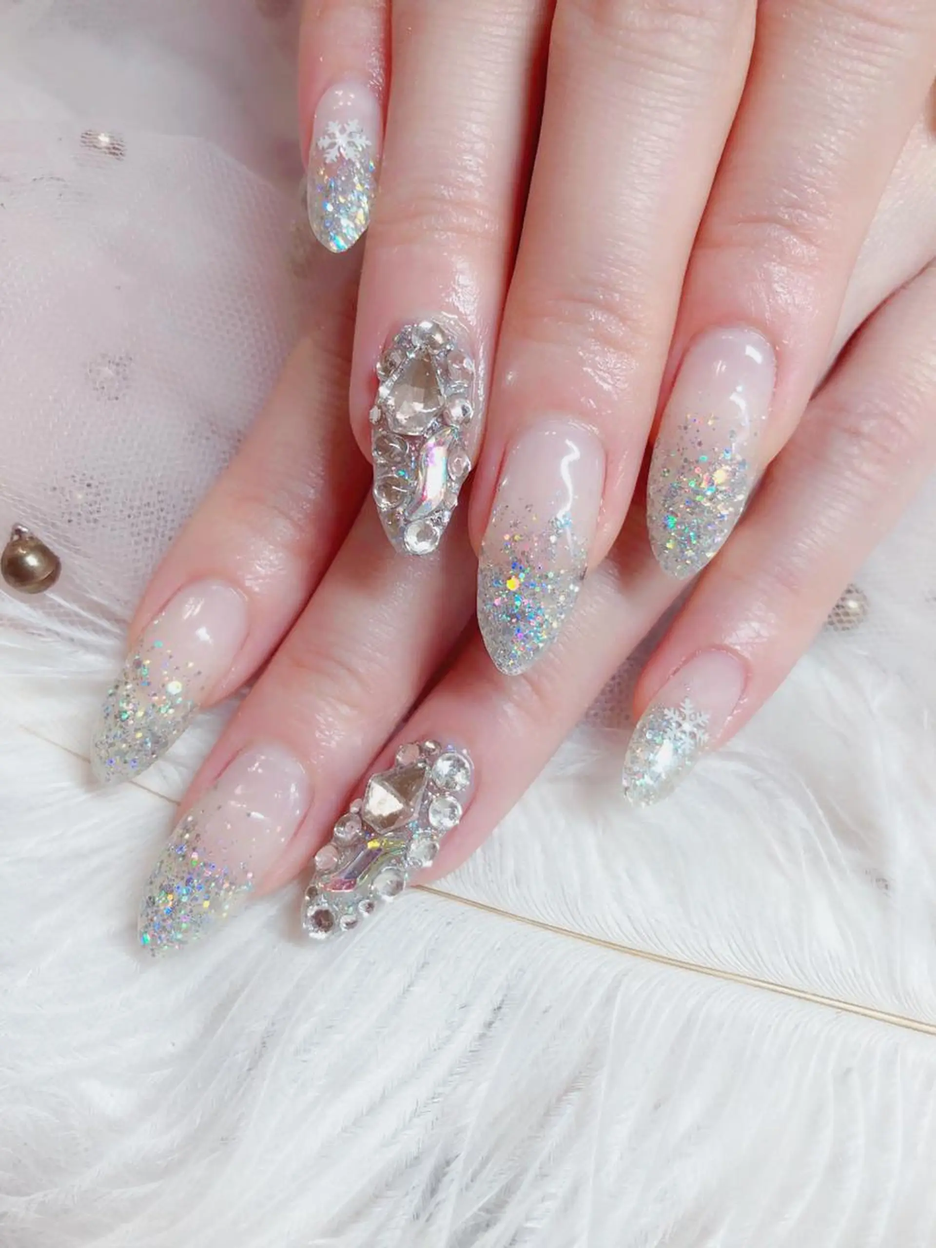 ネイル ハンドネイル マジック ミラーのネイルデザイン