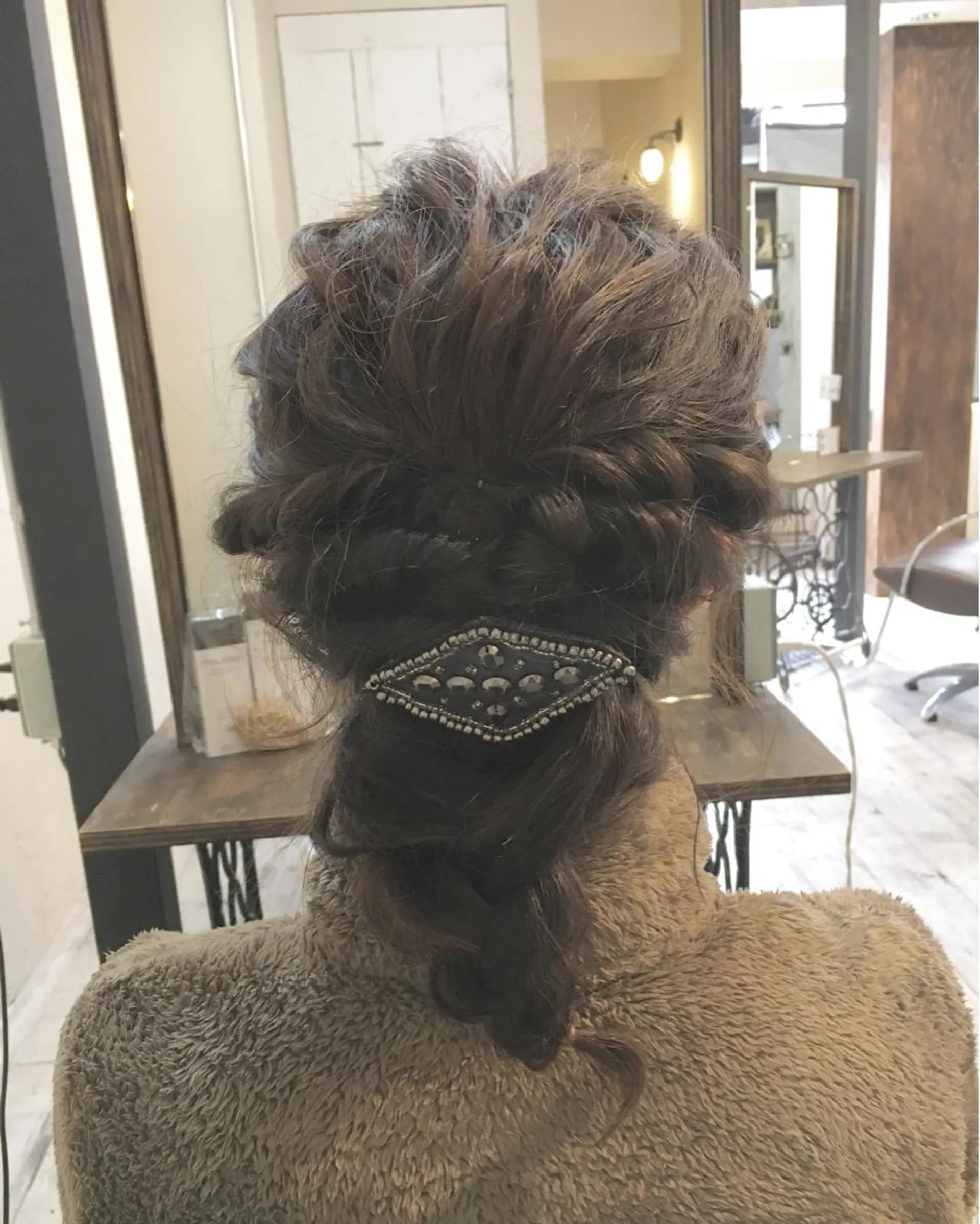 ミディアム カラー ヘアアレンジ LoRE hair 四条河原町　西尾友里のヘアスタイル