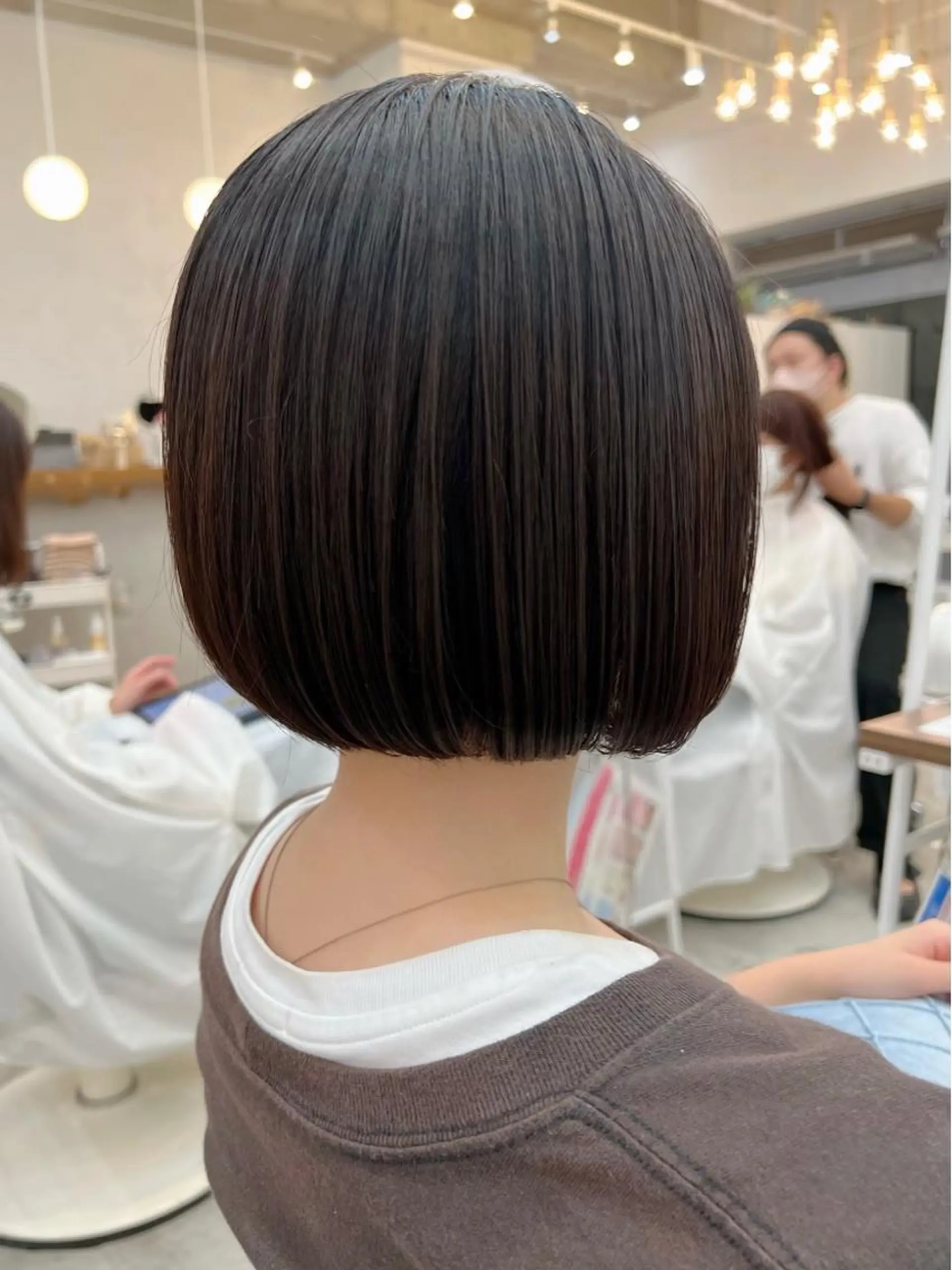 ショート ショートボブ ハンサムショート 丸みショート ボブ くびれヘア 韓国ヘア⭐︎髪質改善 io（イオ）のヘアスタイル