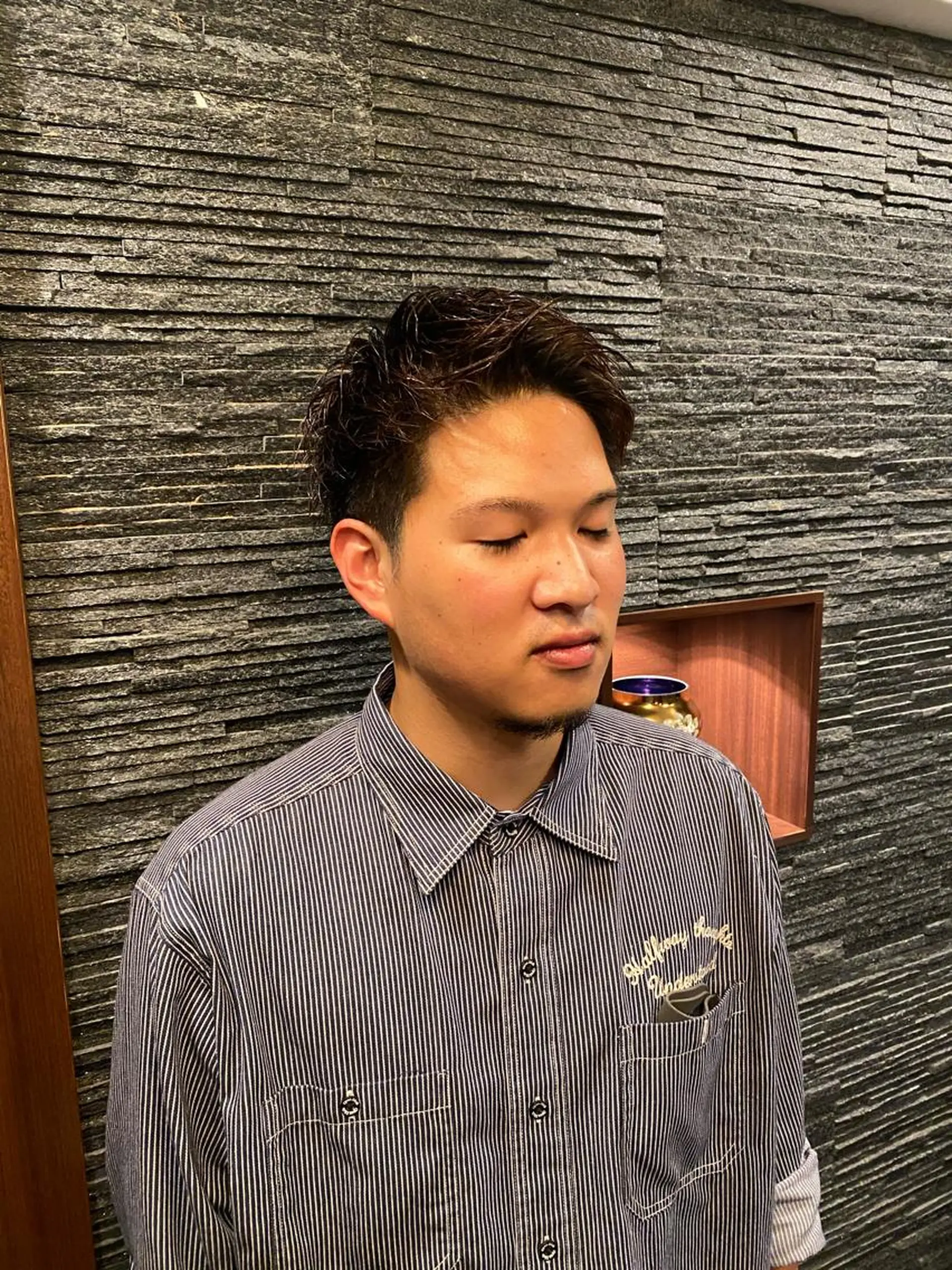 ショート パーマ メンズ 💈ヒロ銀座💈 ✨墓越聖菜✨のヘアスタイル