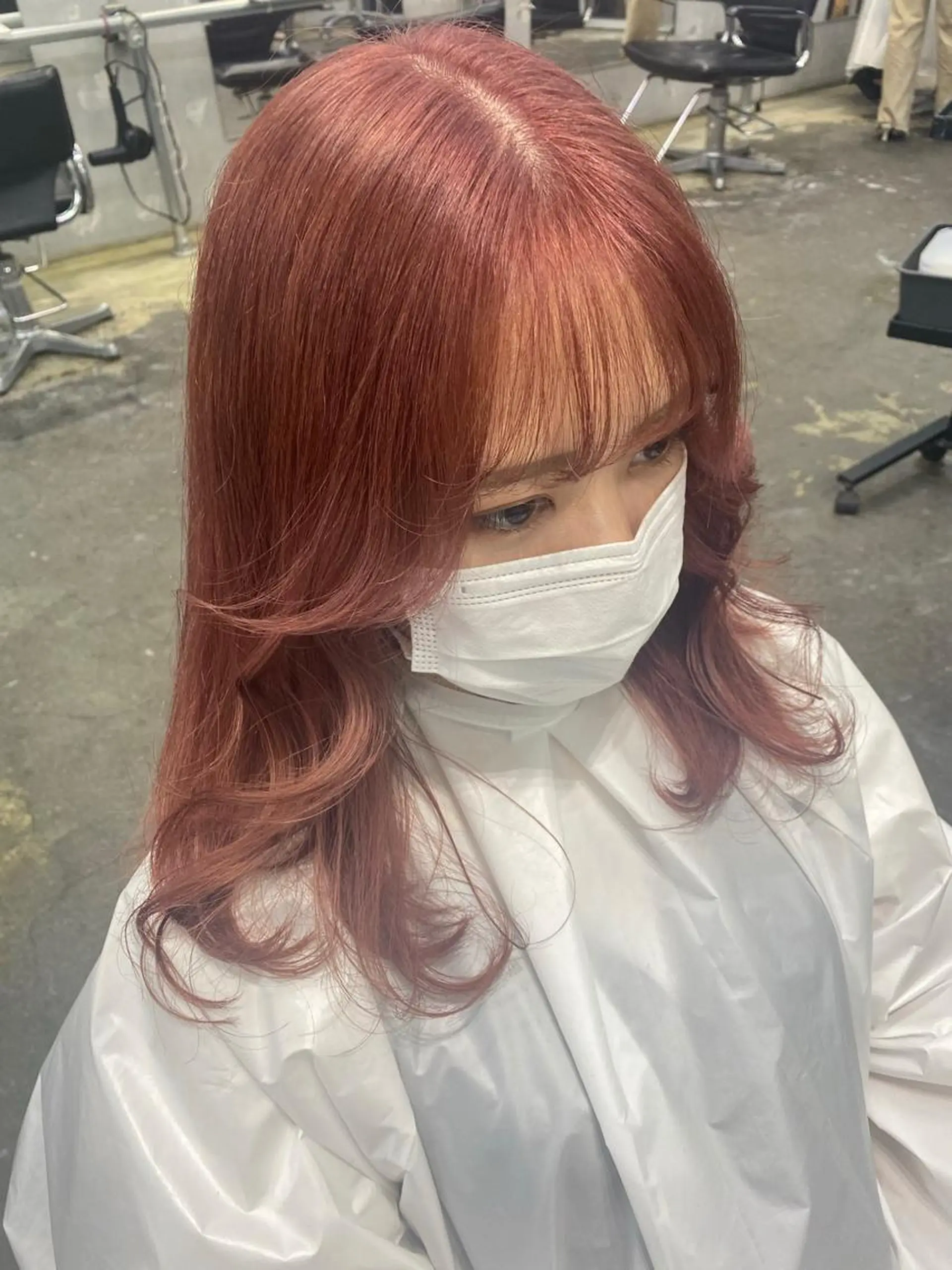 ミディアム カラー 💗💗韓国レイヤー yu-ki💗💗のヘアスタイル