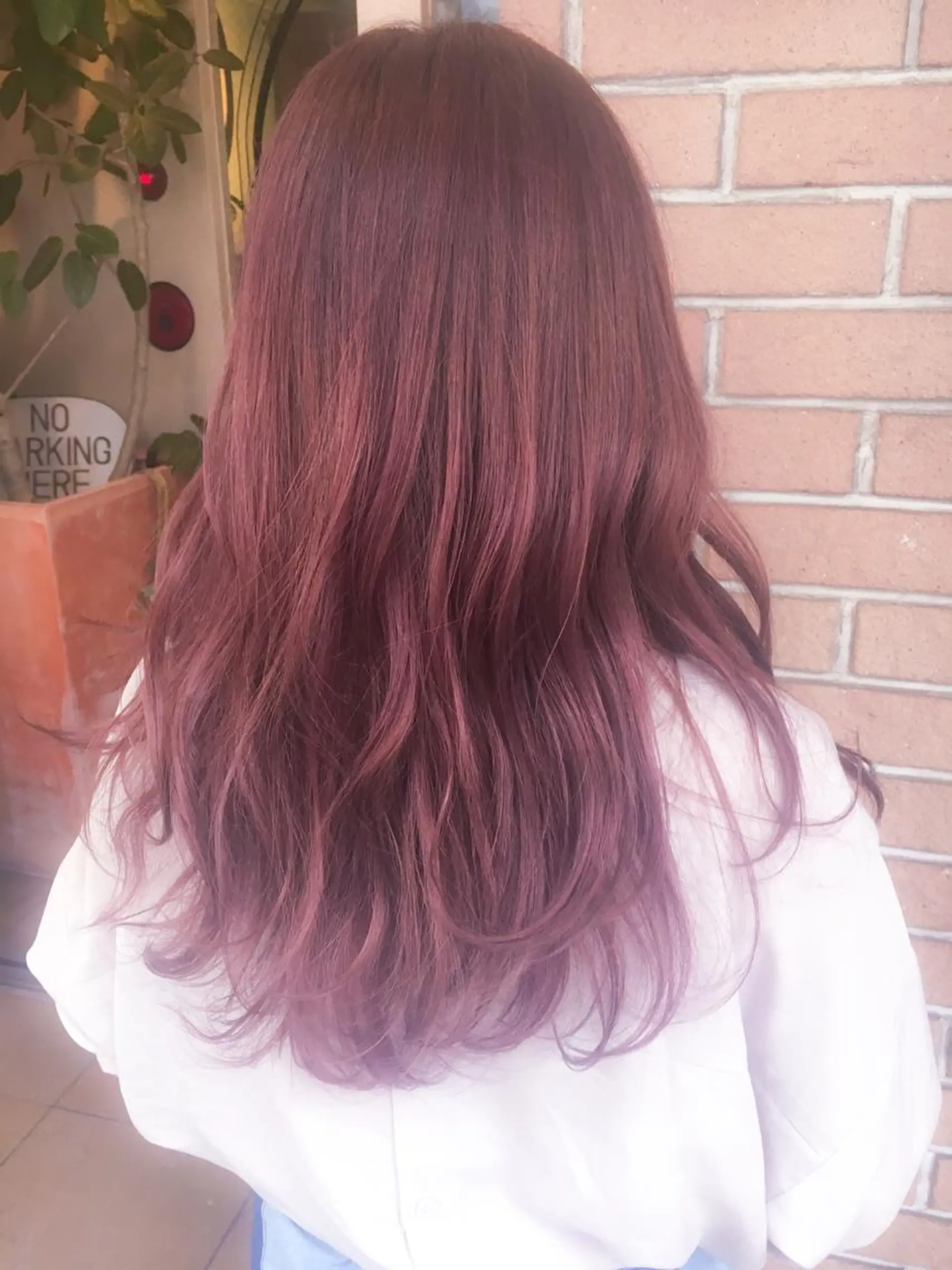 ロング カラー ラベンダーカラー ピンクカラー ピンクラベンダー 北條 優輝のヘアスタイル