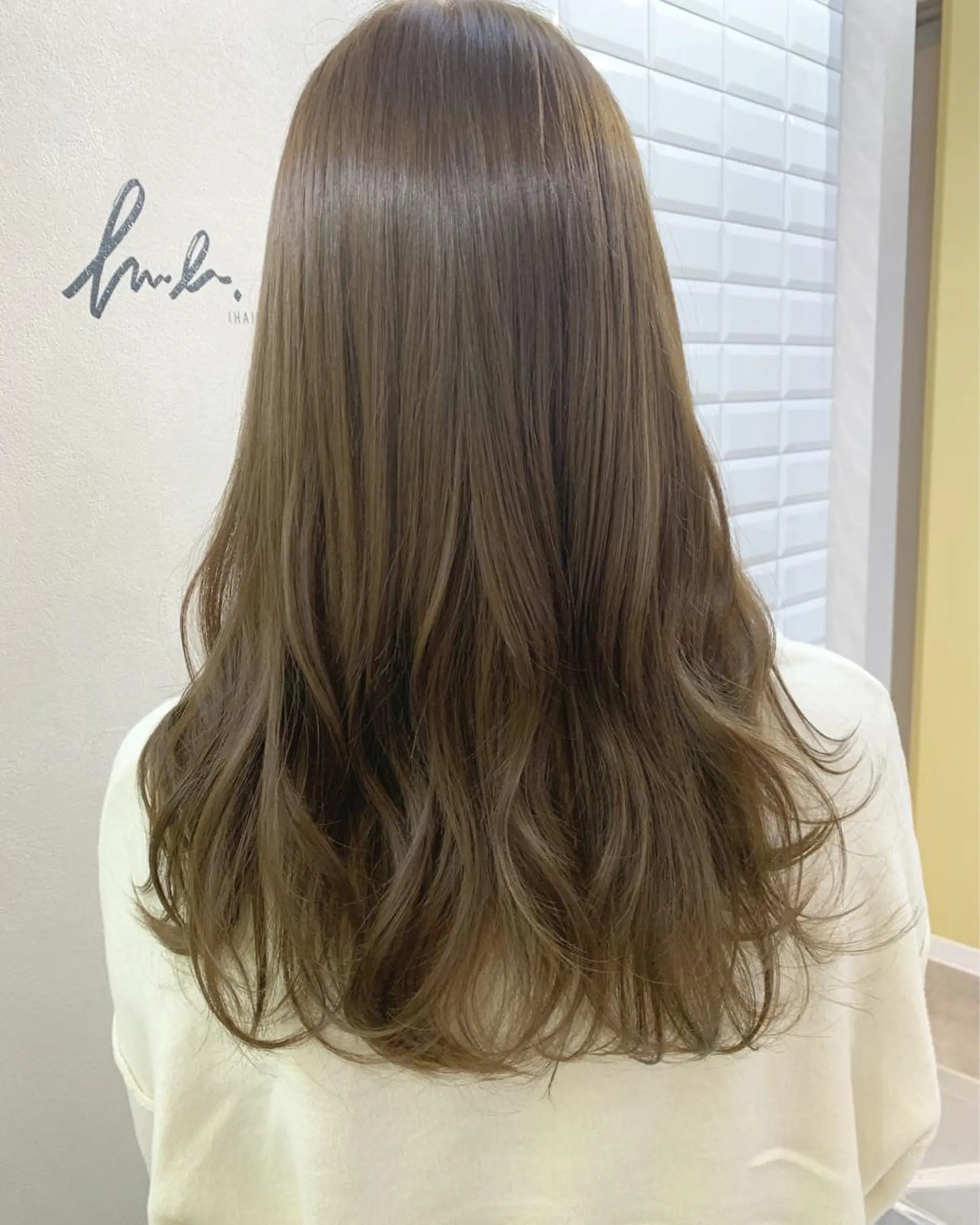 ロング カラー ベージュカラー カット ヘアカラー トリートメント hub hair レイヤー/透明感のヘアスタイル