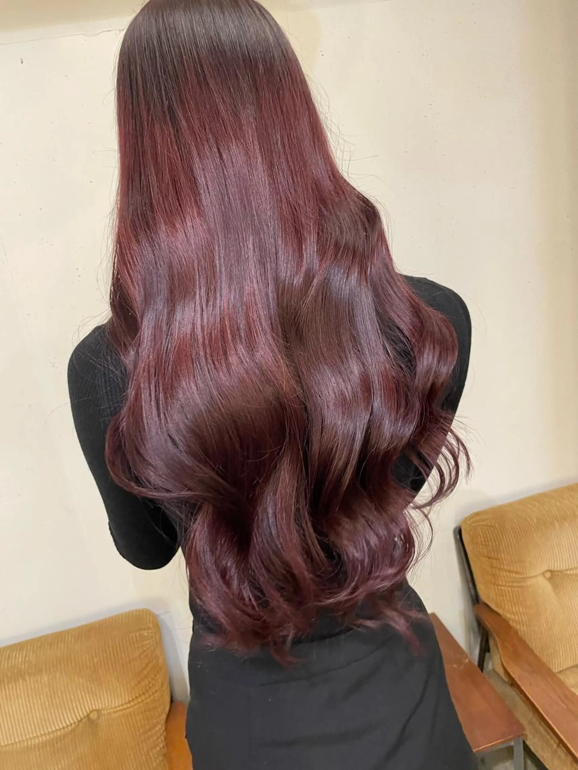 ロング カラー 鈴木 綾子のヘアスタイル