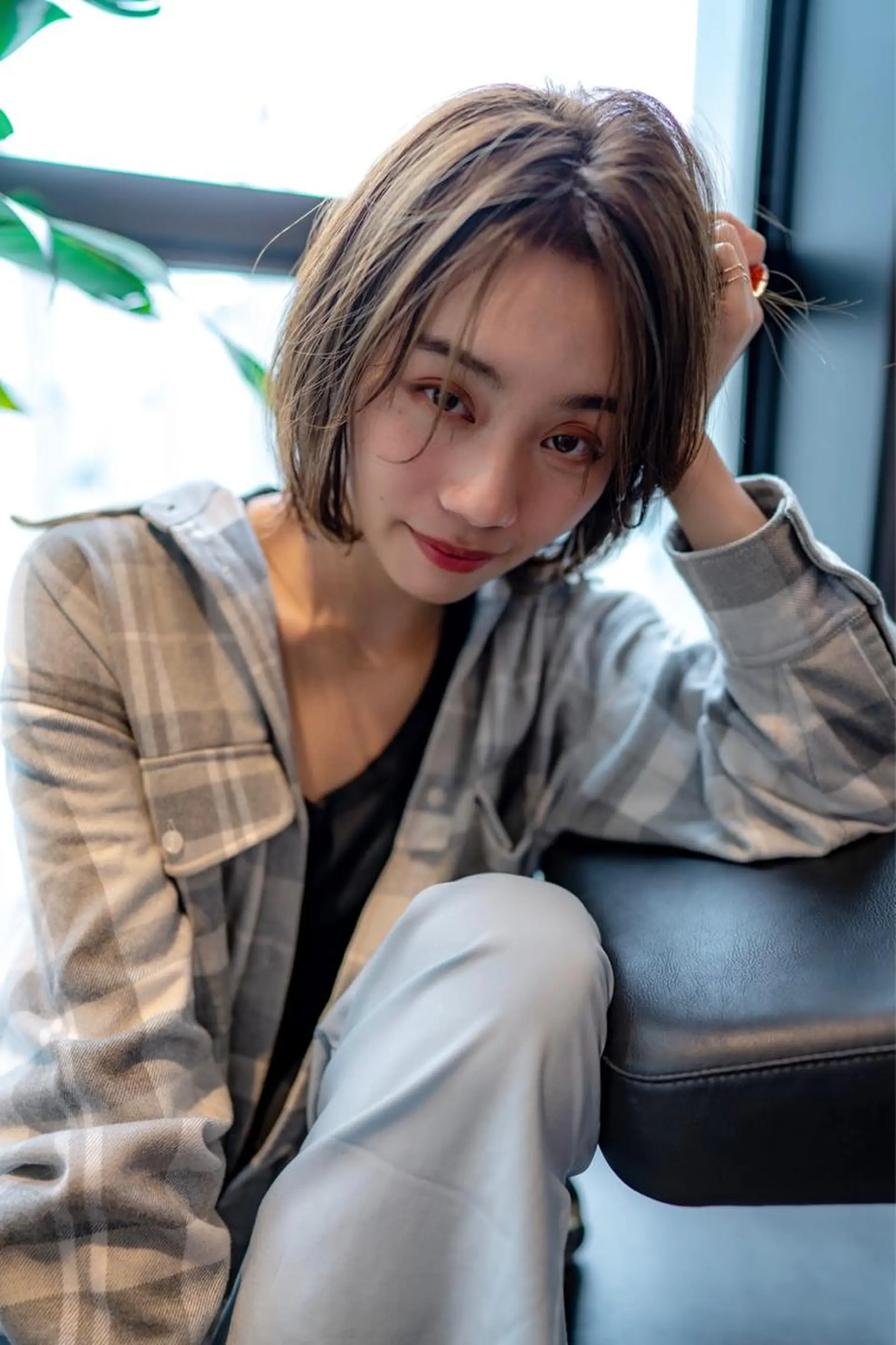 ミディアム カラー 韓国ヘア 店長NEGIのヘアスタイル