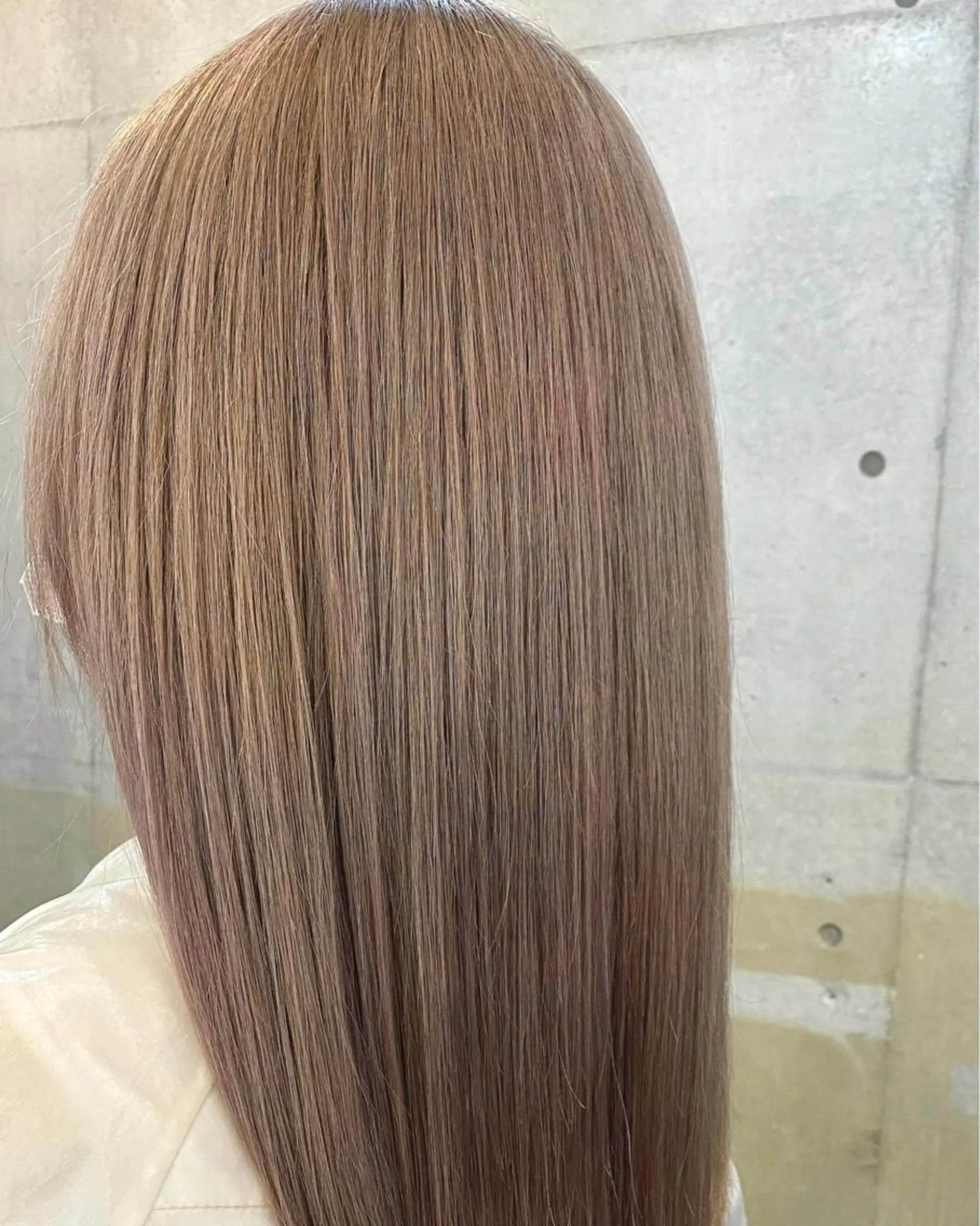 セミロング 伸ばしかけ 縮毛矯正 縮毛矯正 千 田のヘアスタイル