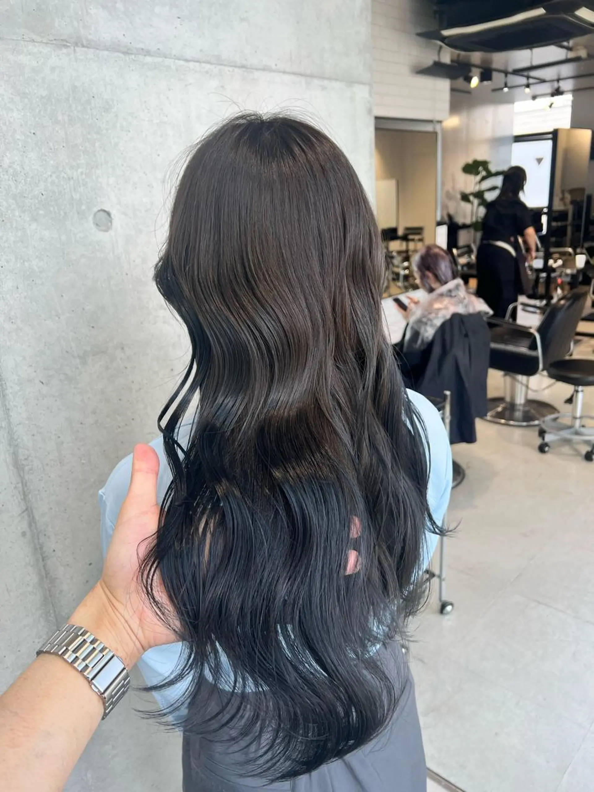 ロング カラー カット ヘアカラー トリートメント 赤みゼロ/透明感 カラー🌿KANTAのヘアスタイル