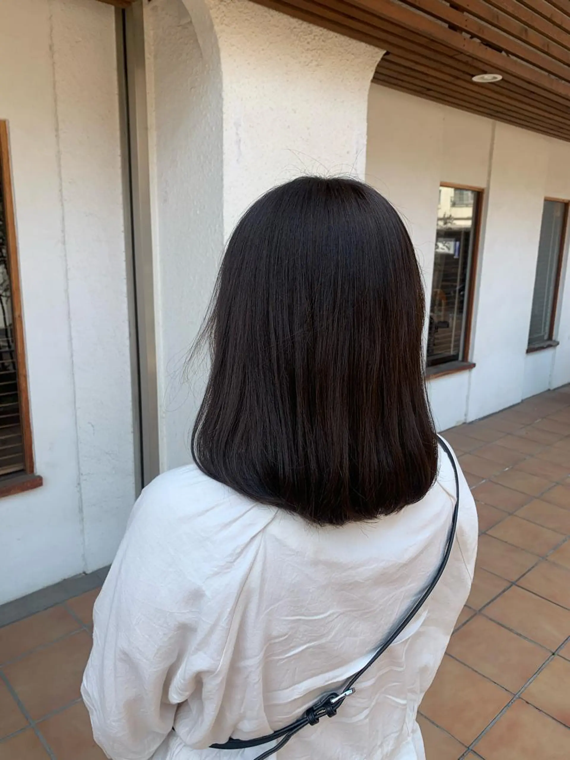 ミディアム カラー putri 川邉 優花のヘアスタイル