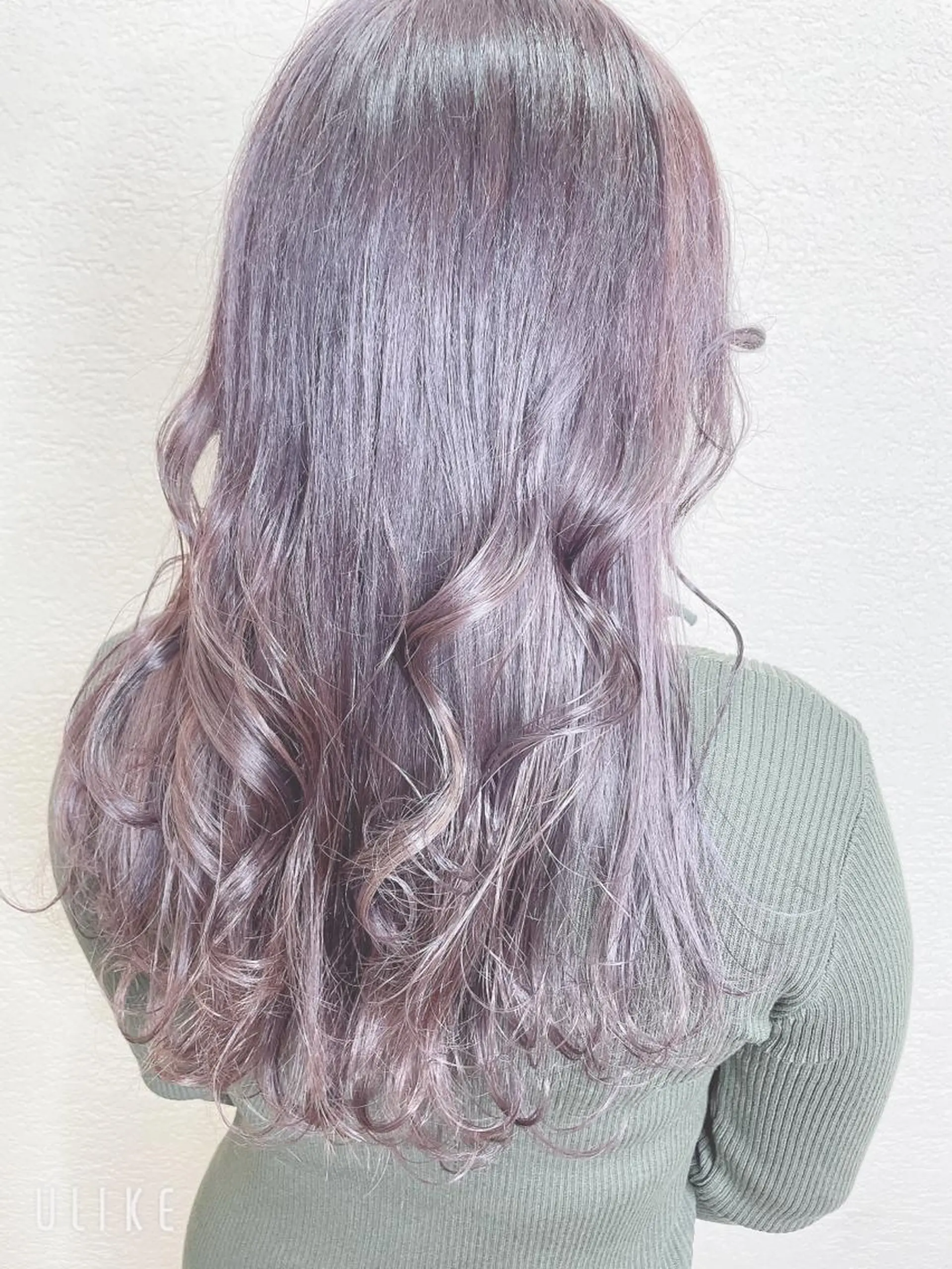 ロング カラー グレージュ バイオレットカラー バイオレットグレージュ カット ヘアカラー トリートメント ❣️モードケイズ塚口 和田一将のヘアスタイル