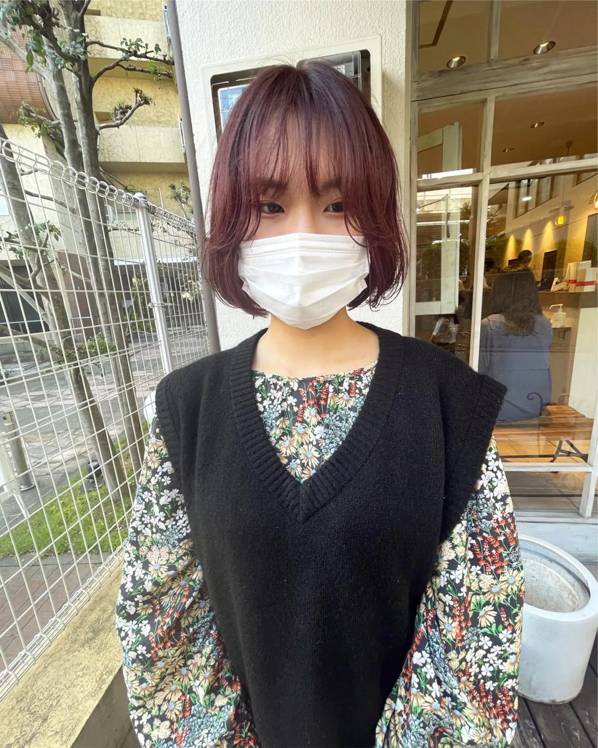 ショート カラー 🙃 透明感カラー/ボブのヘアスタイル