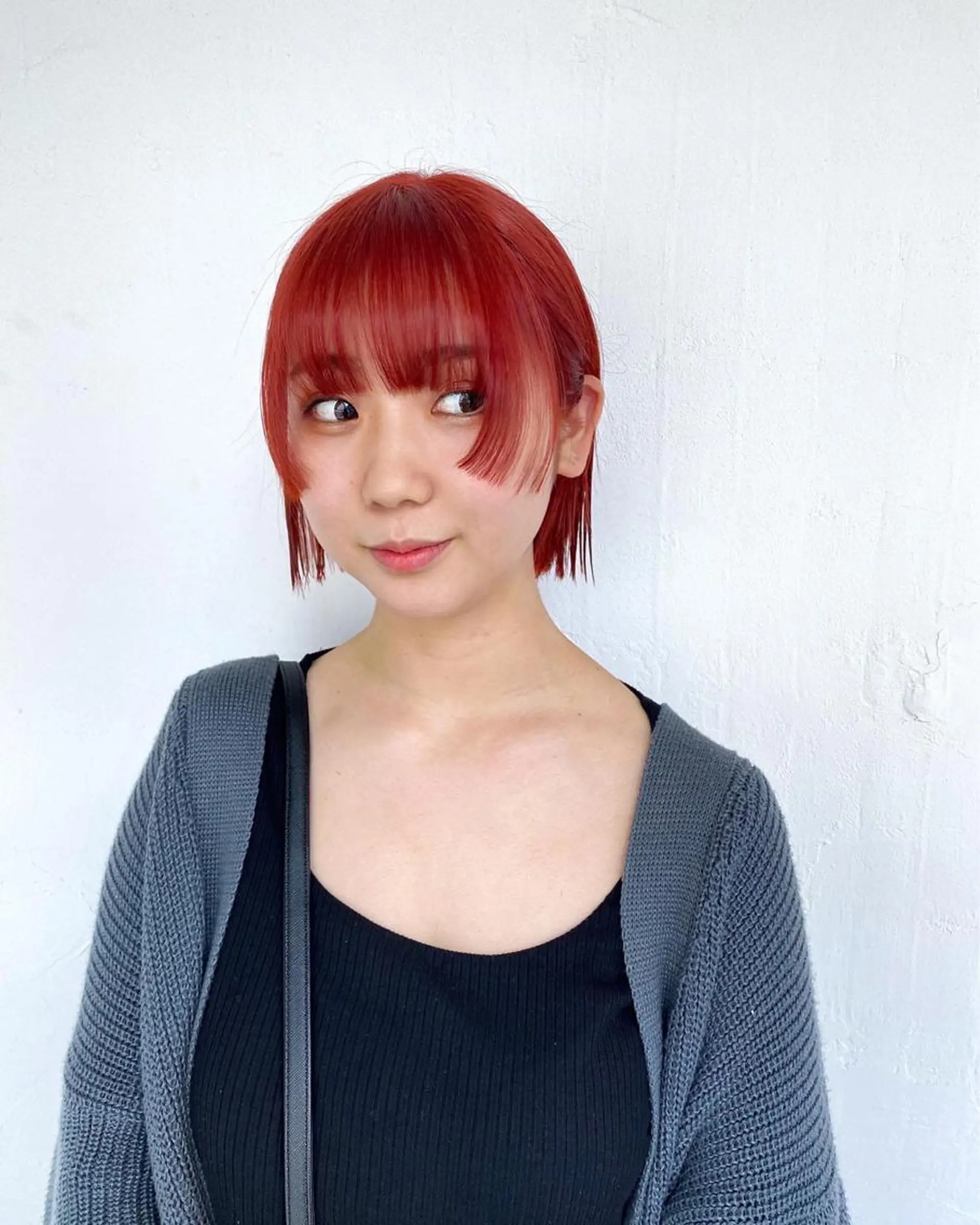 ショート カラー パーマ、髪質改善 菊地美月のヘアスタイル