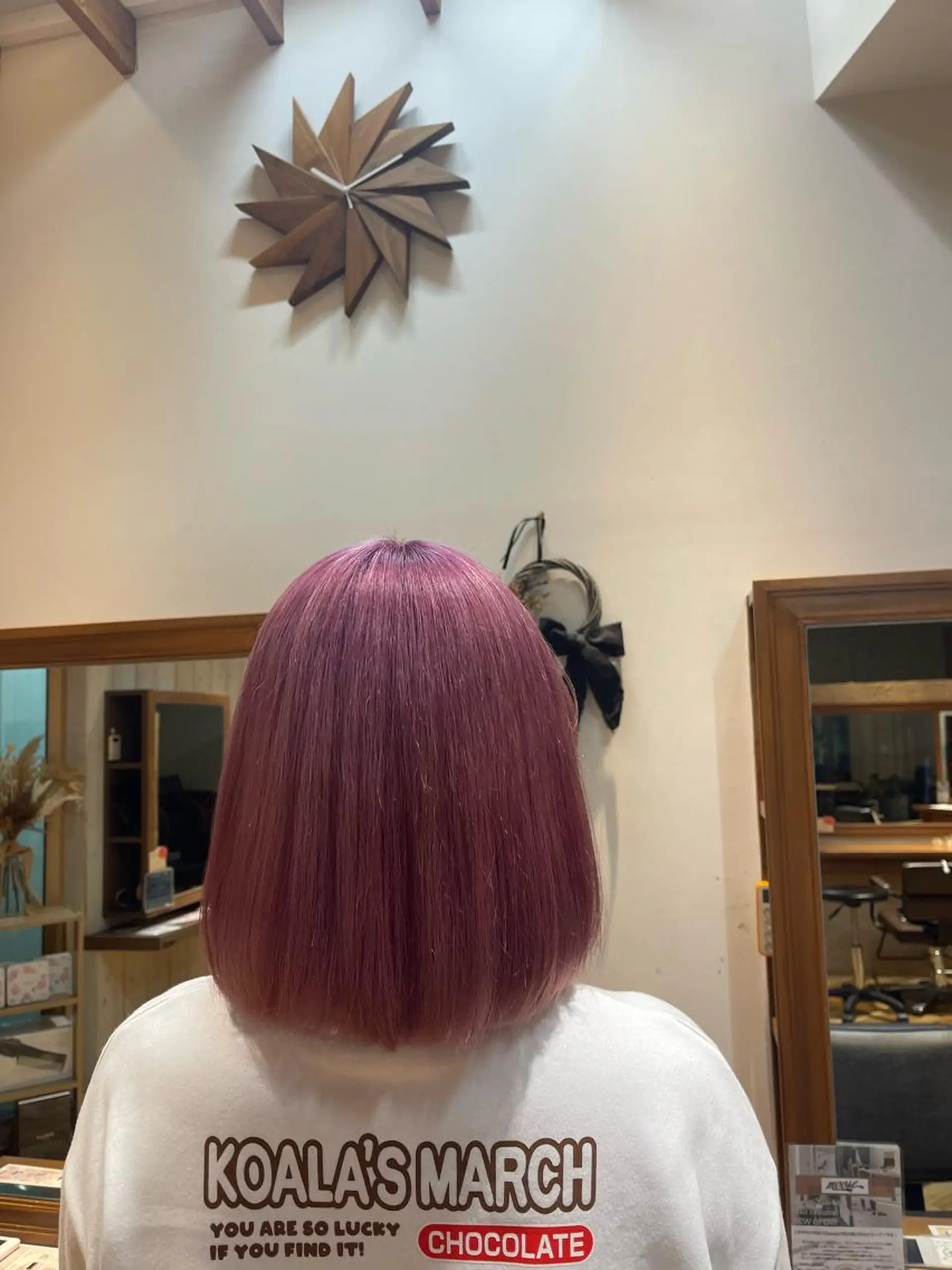 カラー ピンクカラー バヤラー バイガルマーのヘアスタイル