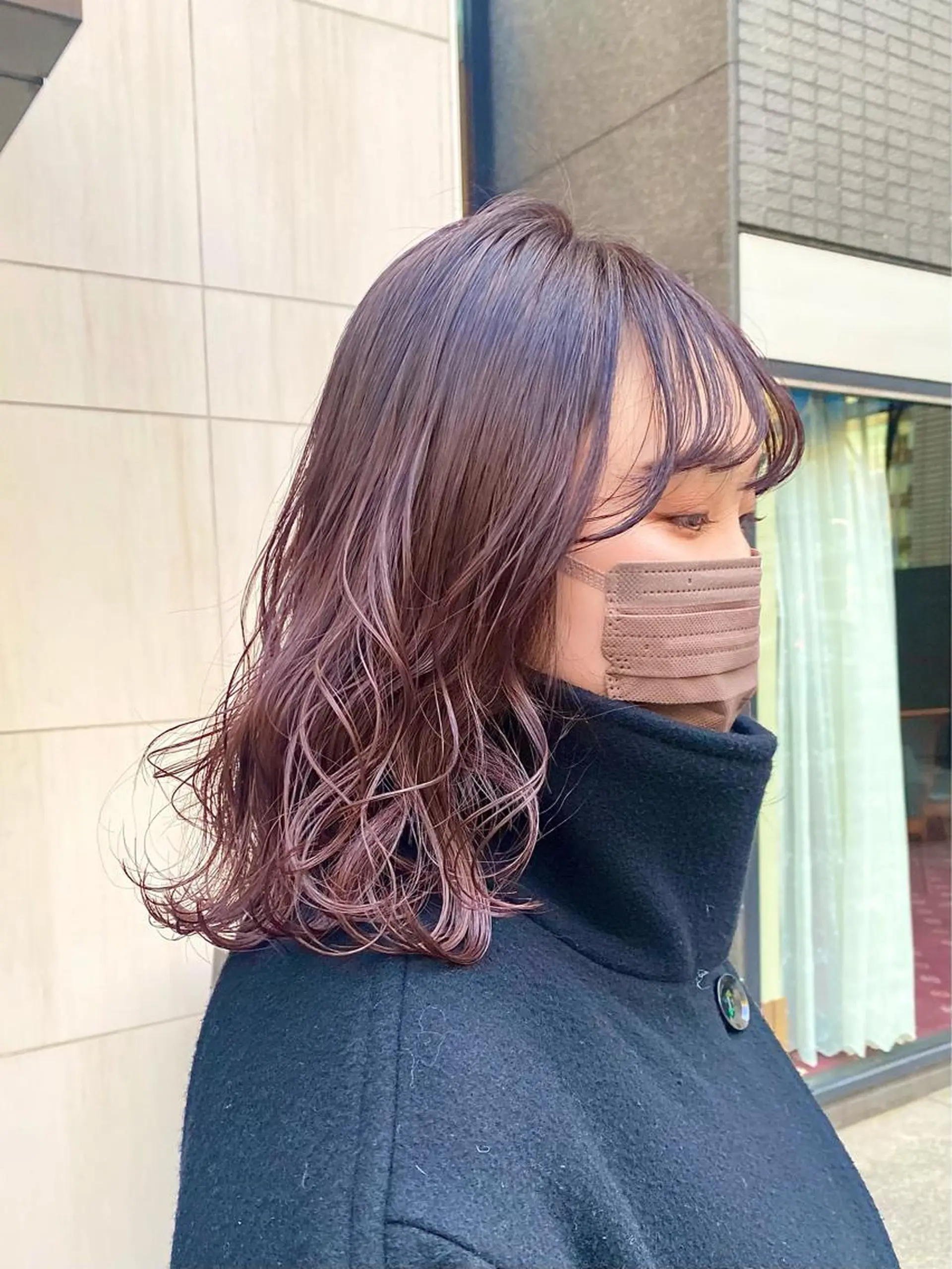 ミディアム カラー カット ヘアカラー トリートメント ハル🌸柔色/ ブリーチなし/艶髪のヘアスタイル