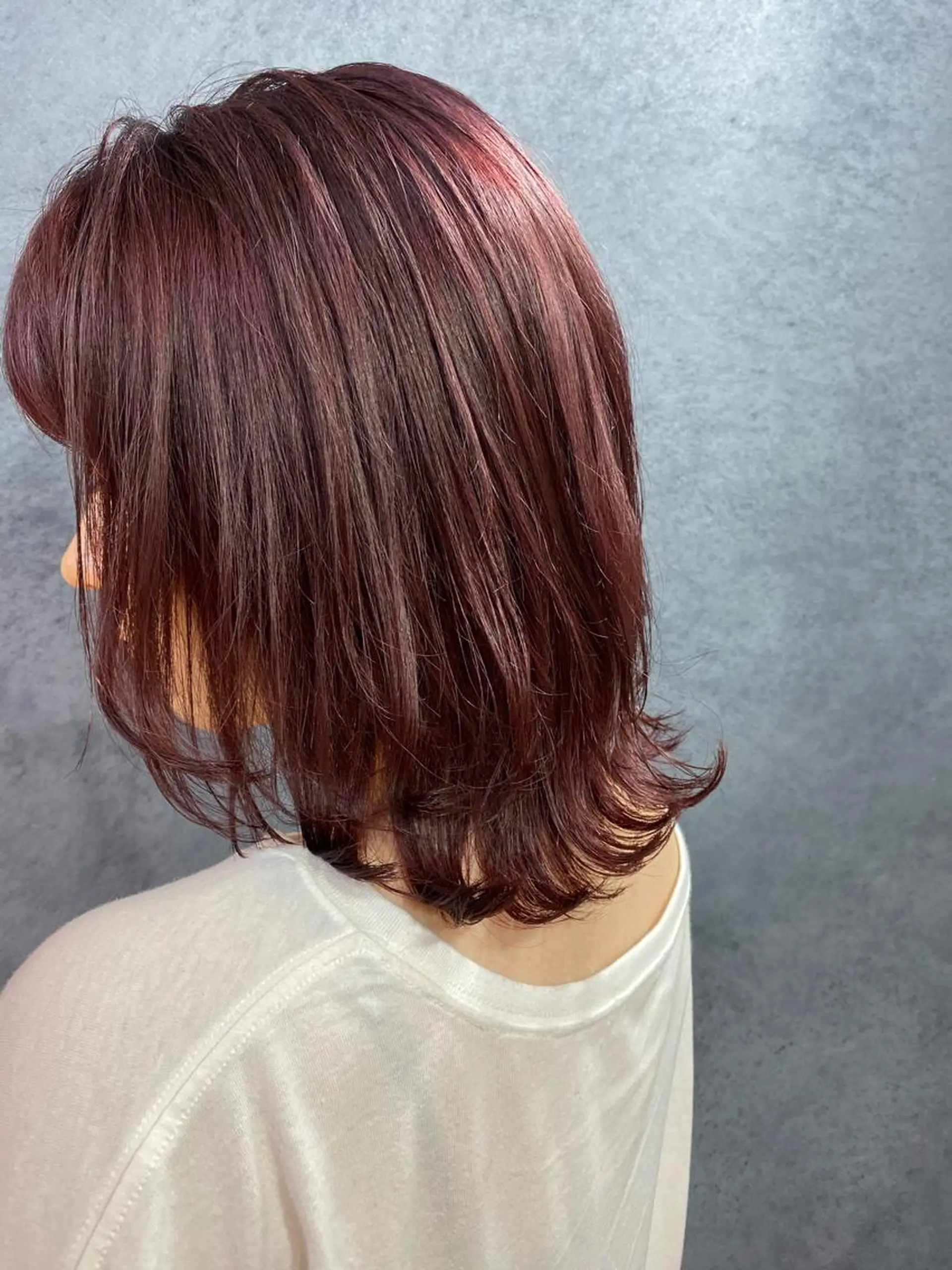 ミディアム カラー ヘアアレンジ メンズ キッズ ネイル マツエク・マツパ 透明感カラー🤎 ゆりのヘアスタイル